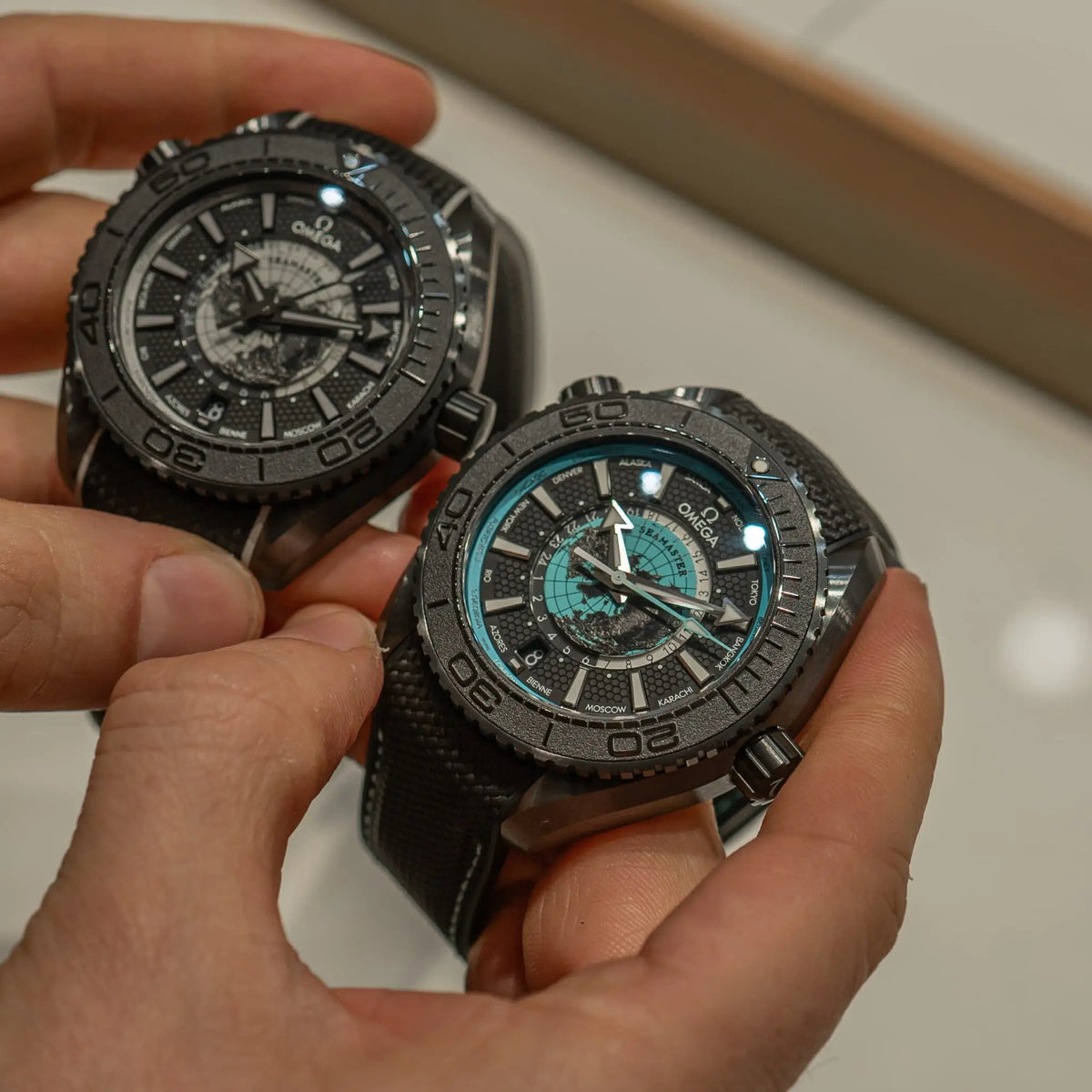 The New Omega Seamaster Planet Ocean Worldtimer Collection 2025