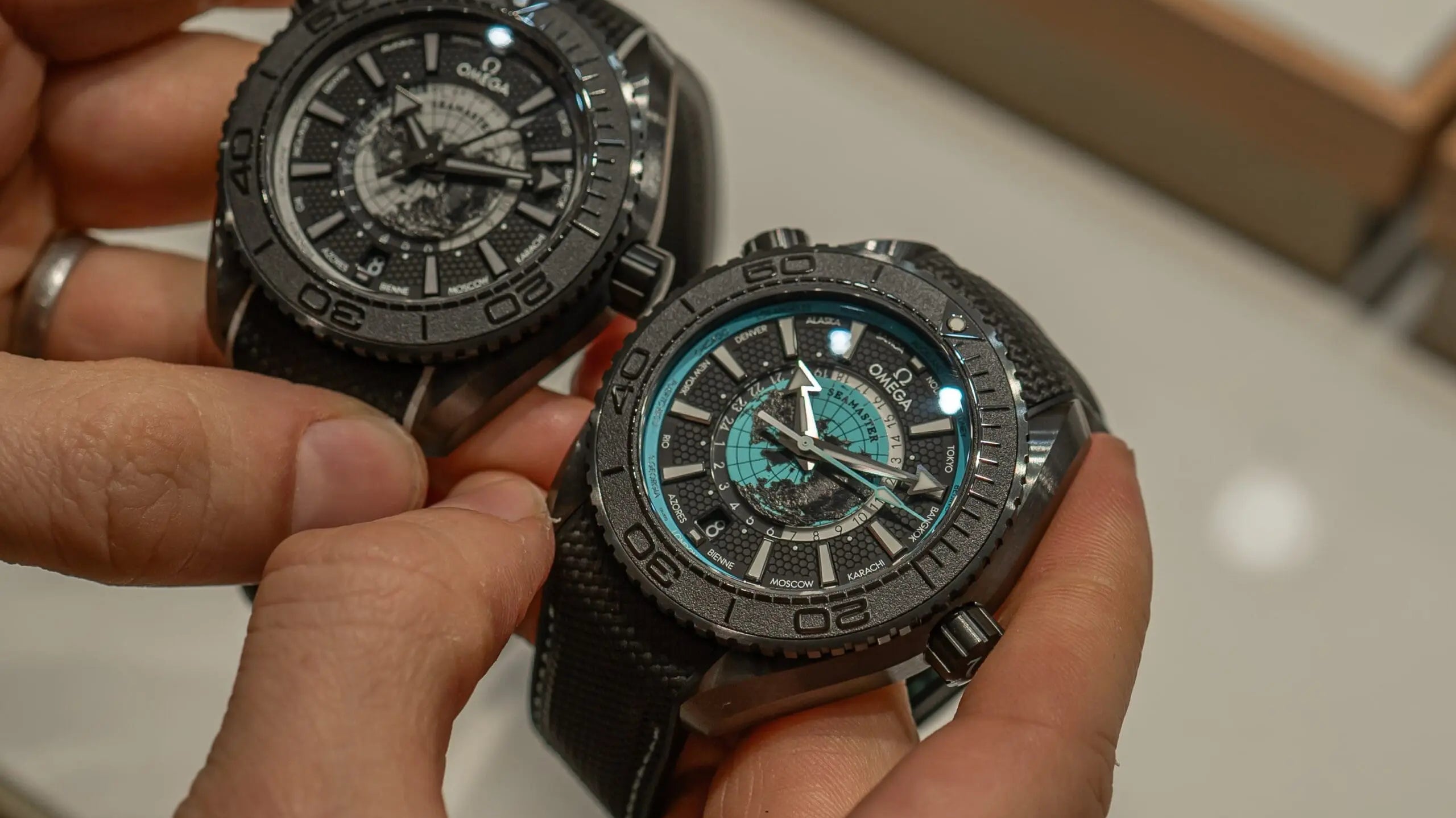 Hands On - The New Omega Seamaster Planet Ocean Worldtimer Collection 2025