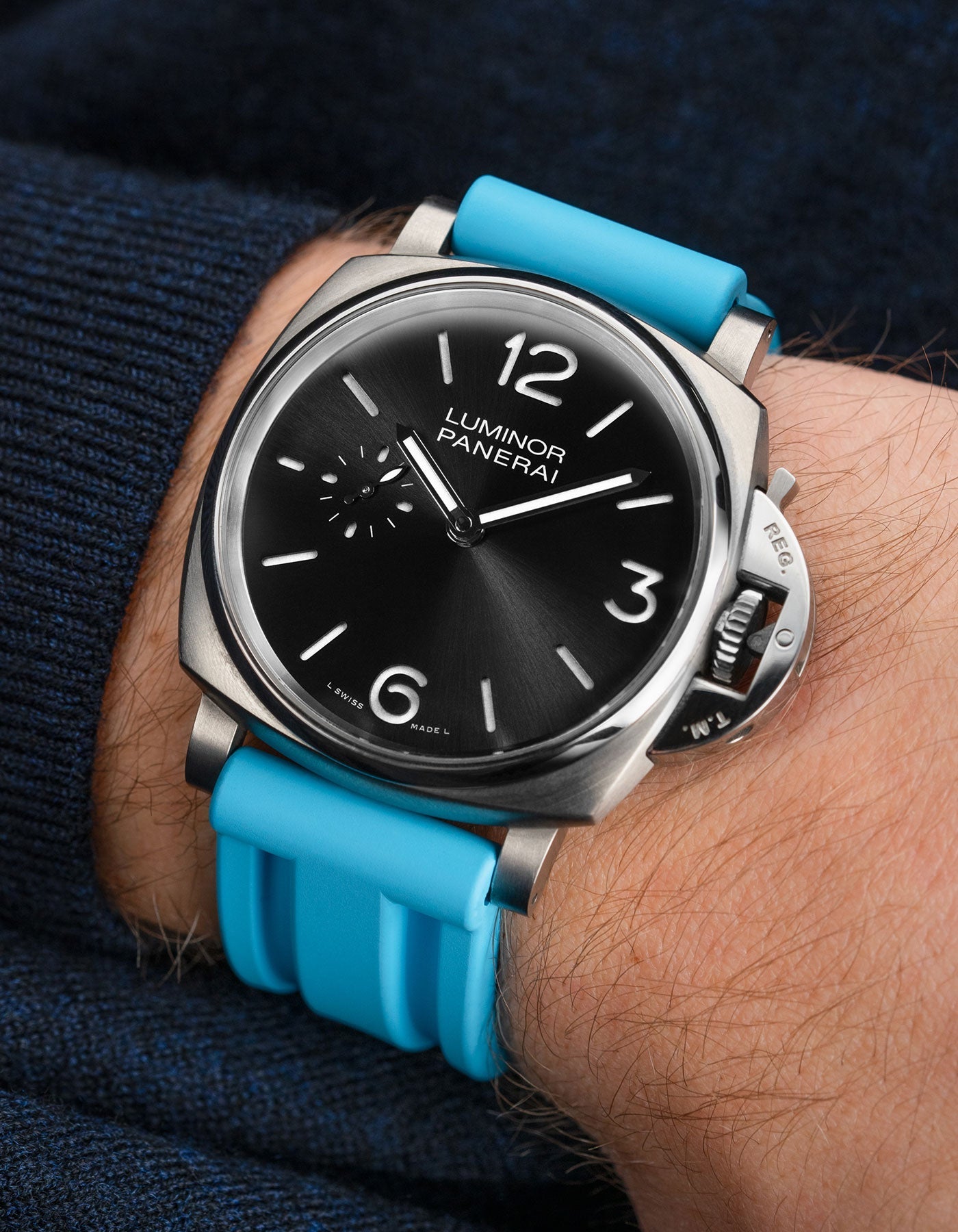 Panerai rubber strap Panerai Luminor PAM strap Submersible PAM rubber strap Radiomir rubber strap silicone strap PAM00441 PAM01223 replacement strap Luminor Marina strap 42mm 44mm PAM01122 Cinturino Panerai in gomma