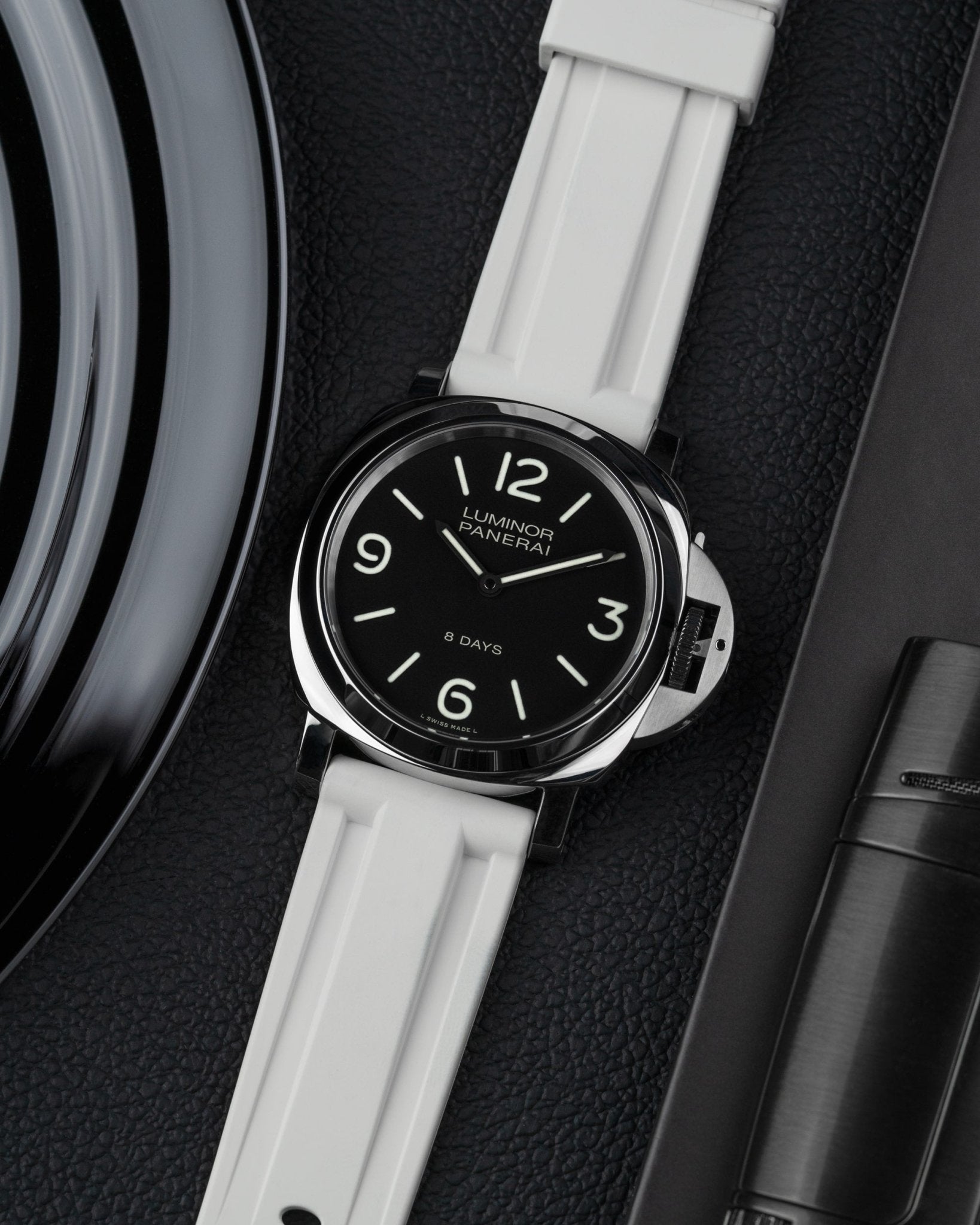 Panerai rubber strap Panerai Luminor PAM strap Submersible PAM rubber strap Radiomir rubber strap silicone strap PAM00441 PAM01223 replacement strap Luminor Marina strap 42mm 44mm PAM01122 Cinturino Panerai in gomma