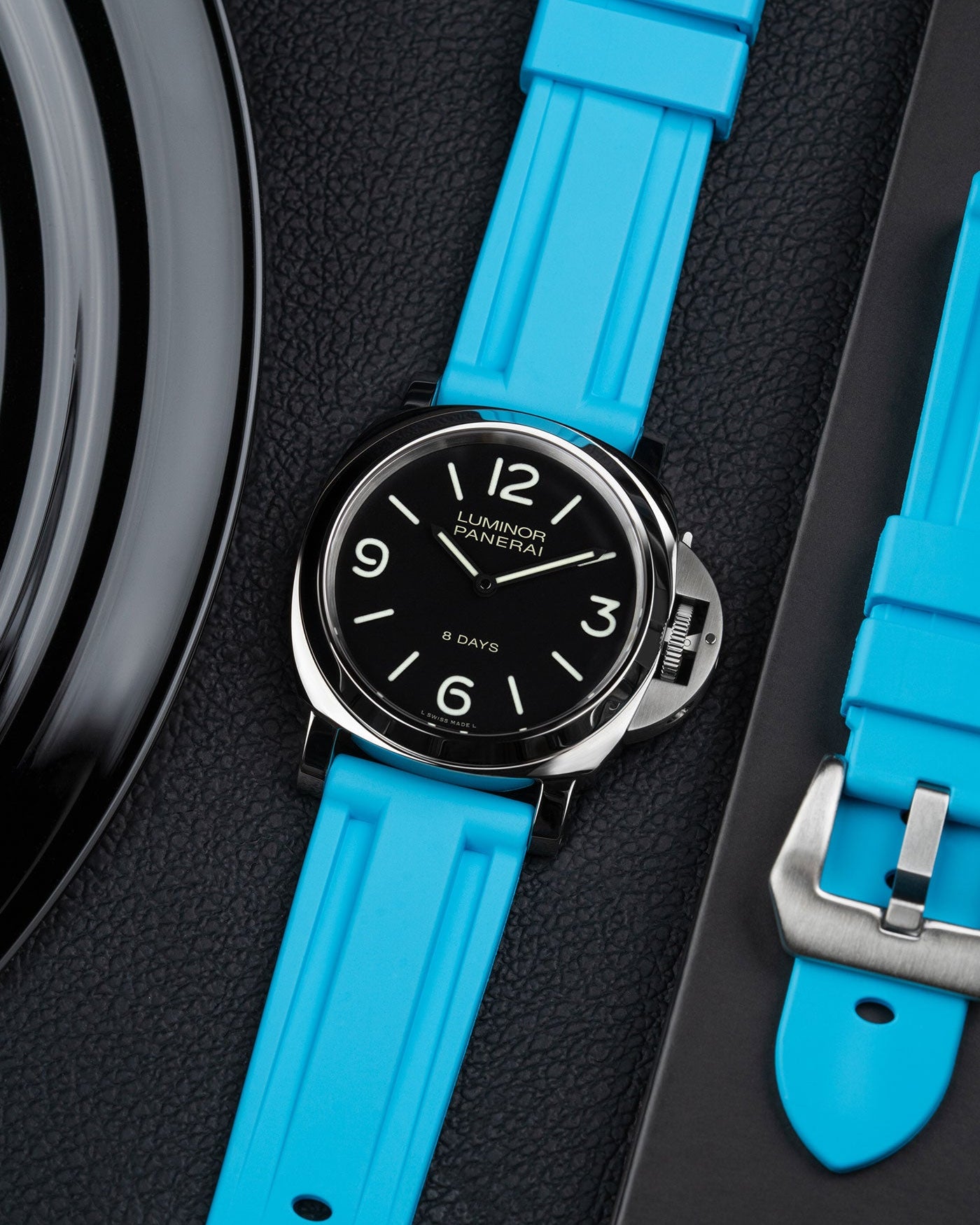 Panerai rubber strap Panerai Luminor PAM strap Submersible PAM rubber strap Radiomir rubber strap silicone strap PAM00441 PAM01223 replacement strap Luminor Marina strap 42mm 44mm PAM01122 Cinturino Panerai in gomma