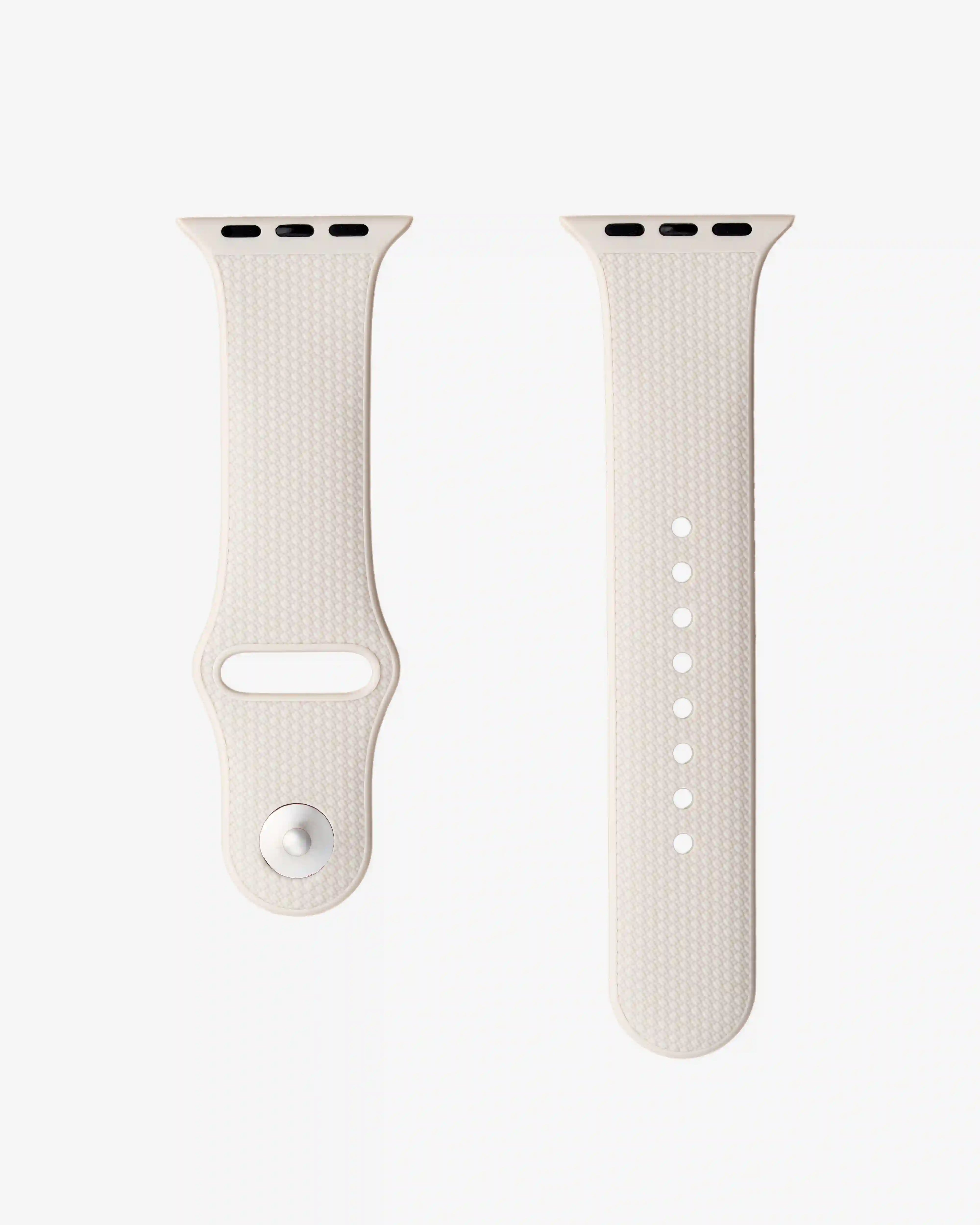 Beige Apple Watch Band with Integrated Adapter