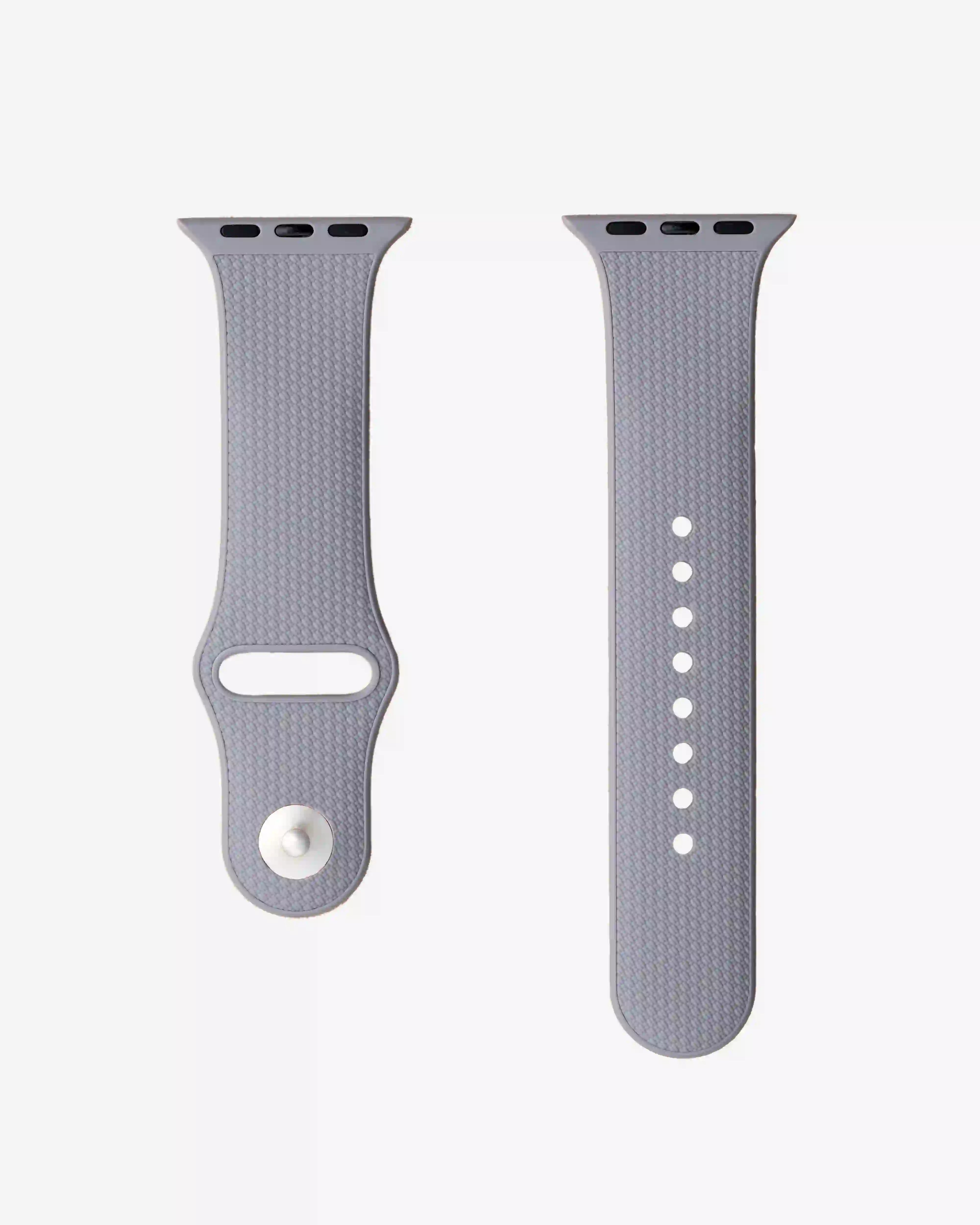 Grey Apple Watch Band with Integrated Adapter