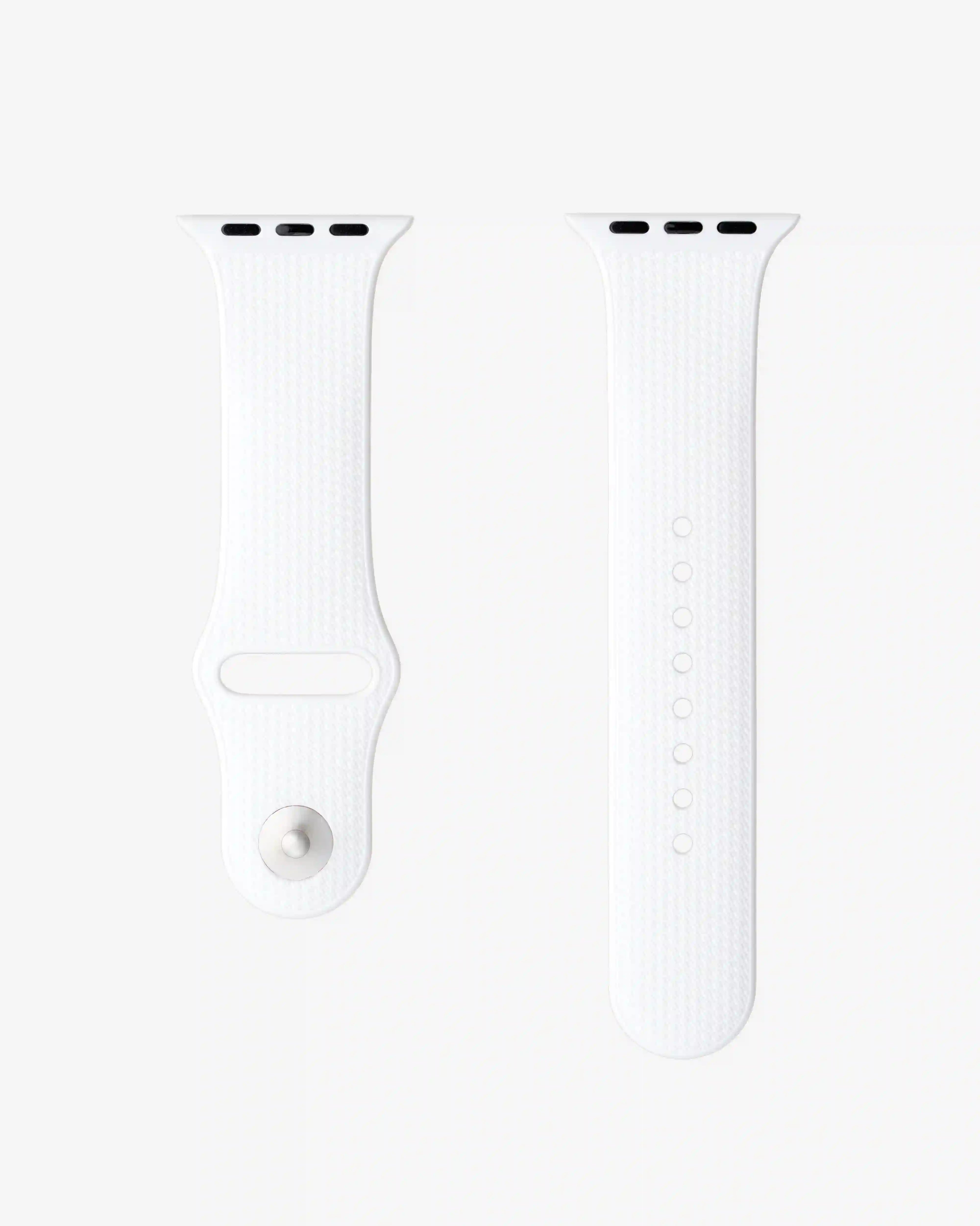White Apple Watch Band with Integrated Adapter