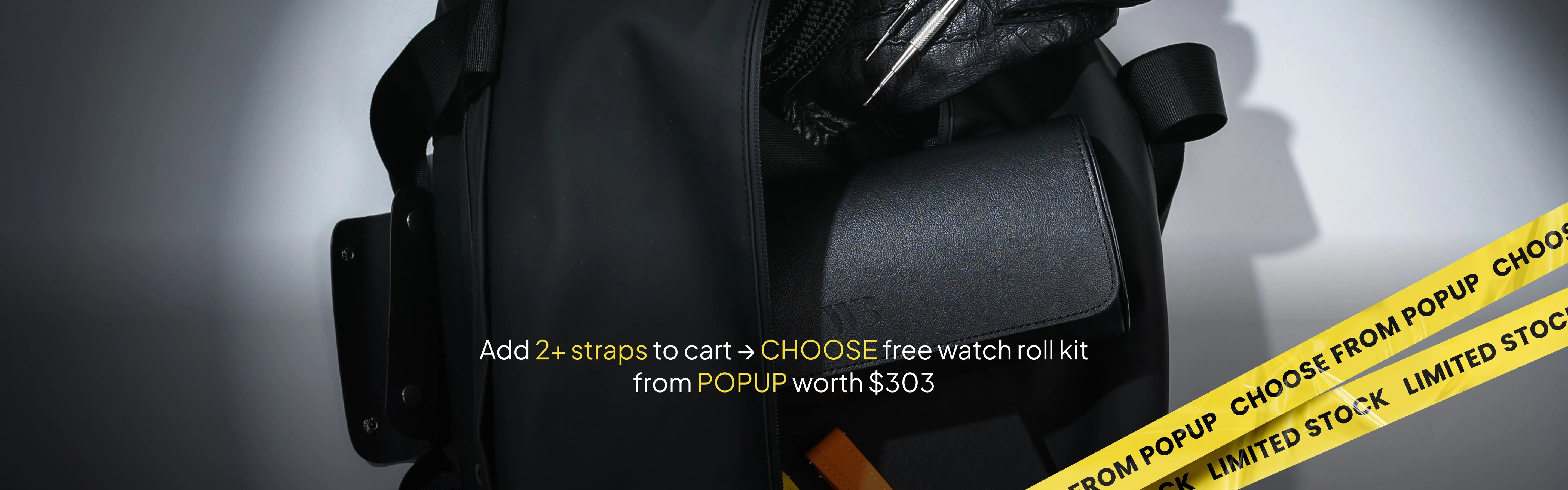 Black month deal, limited watch roll kit for free