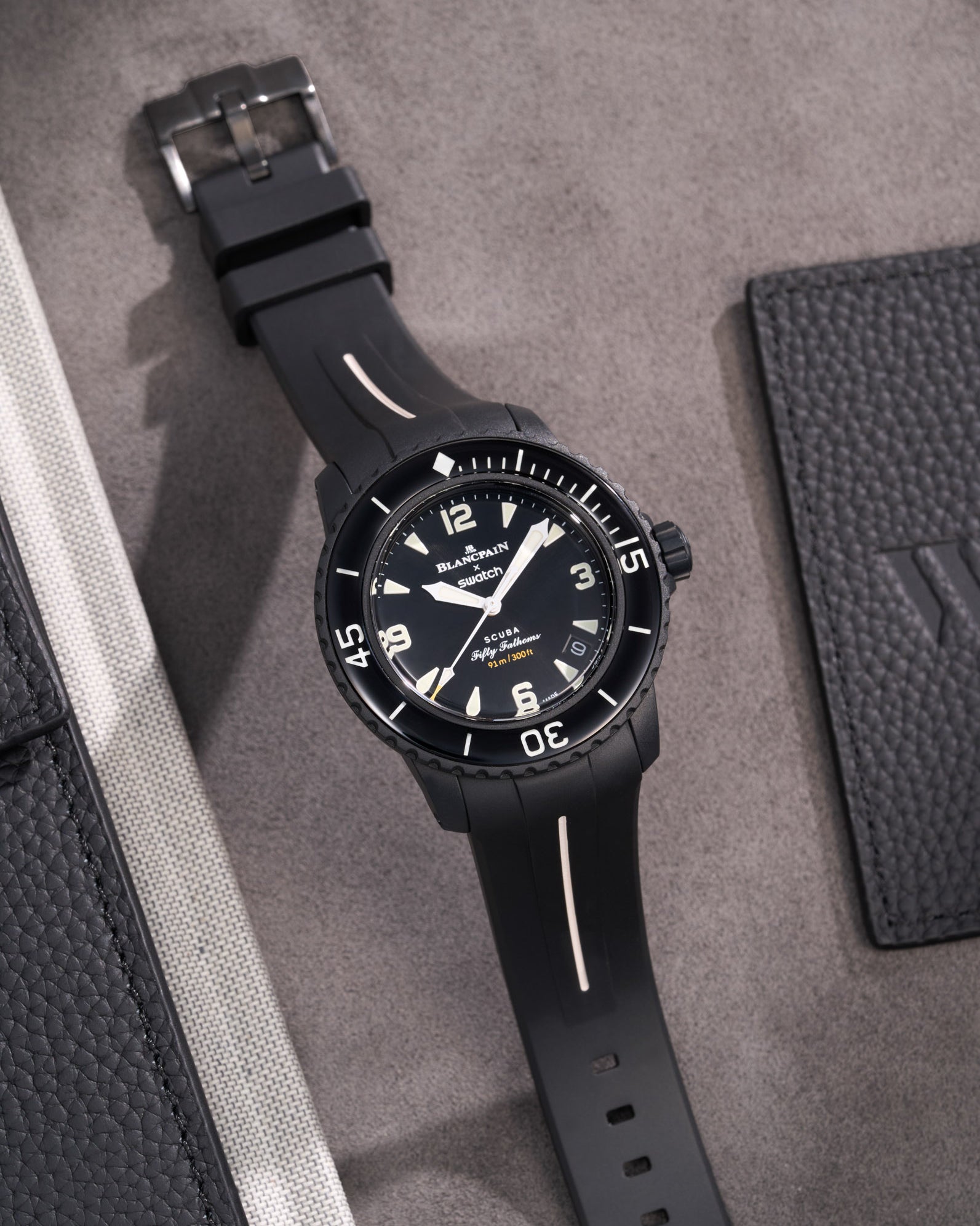 Blancpain X Swatch Bioceramic Scuba FIFTY FATHOMS rubber watch strap, ANTARTIC OCEAN Pacific Ocean Atlantic Ocean Indian Ocean Arctic Ocean, 22mm, black,, watchstrap, watch strap,Schwarz Uhrenarmband, Armbanduhrband nero, cinturino orologio cinturino noir bracelet de montre, svart klockarmband armbandsurband,, sort, hvid, urrem, rem wristbuddys wristbuddies wristbuddy wrist buddys