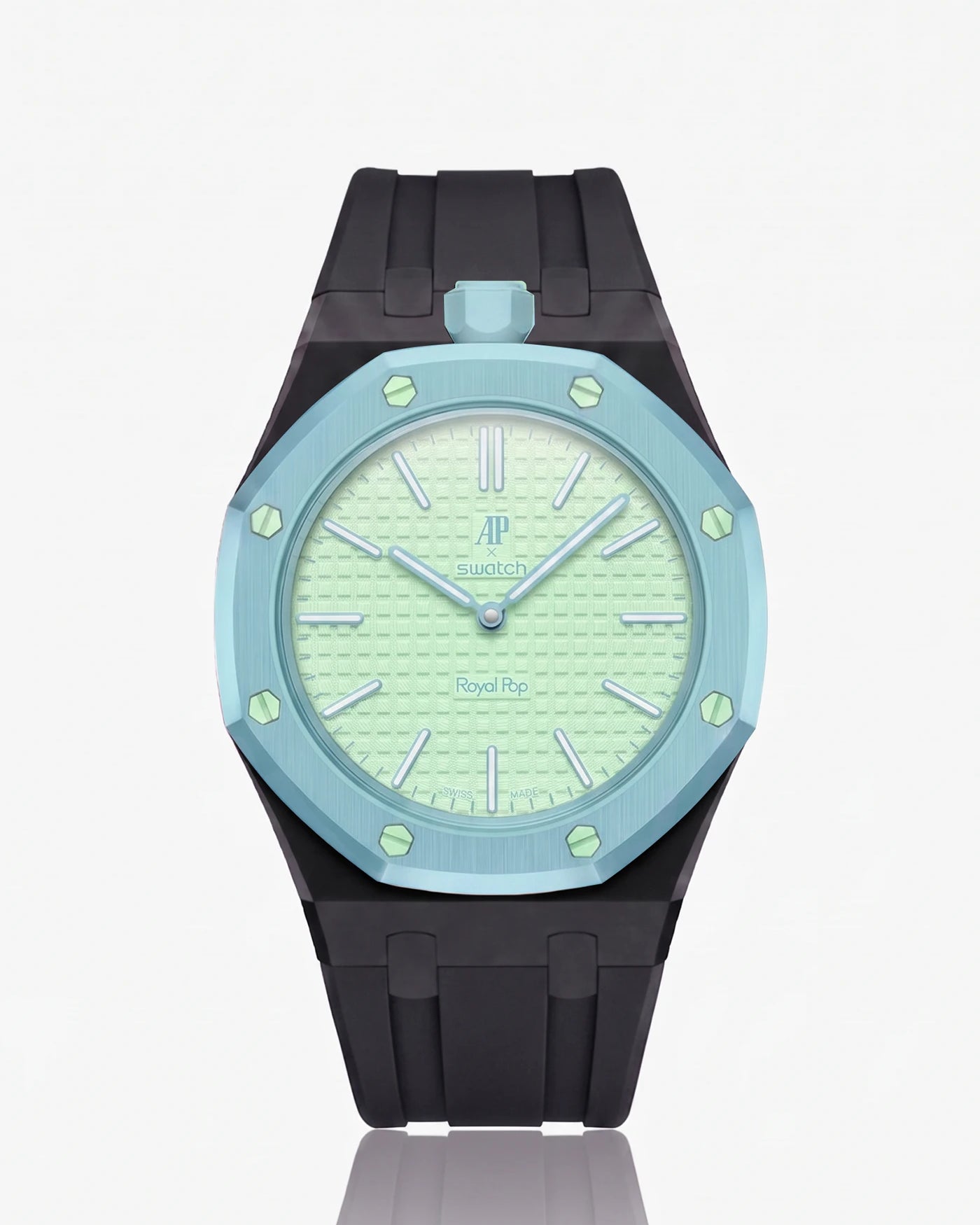 combo::black::rubber-strap-for-ap-x-swatch-royal-pop-black