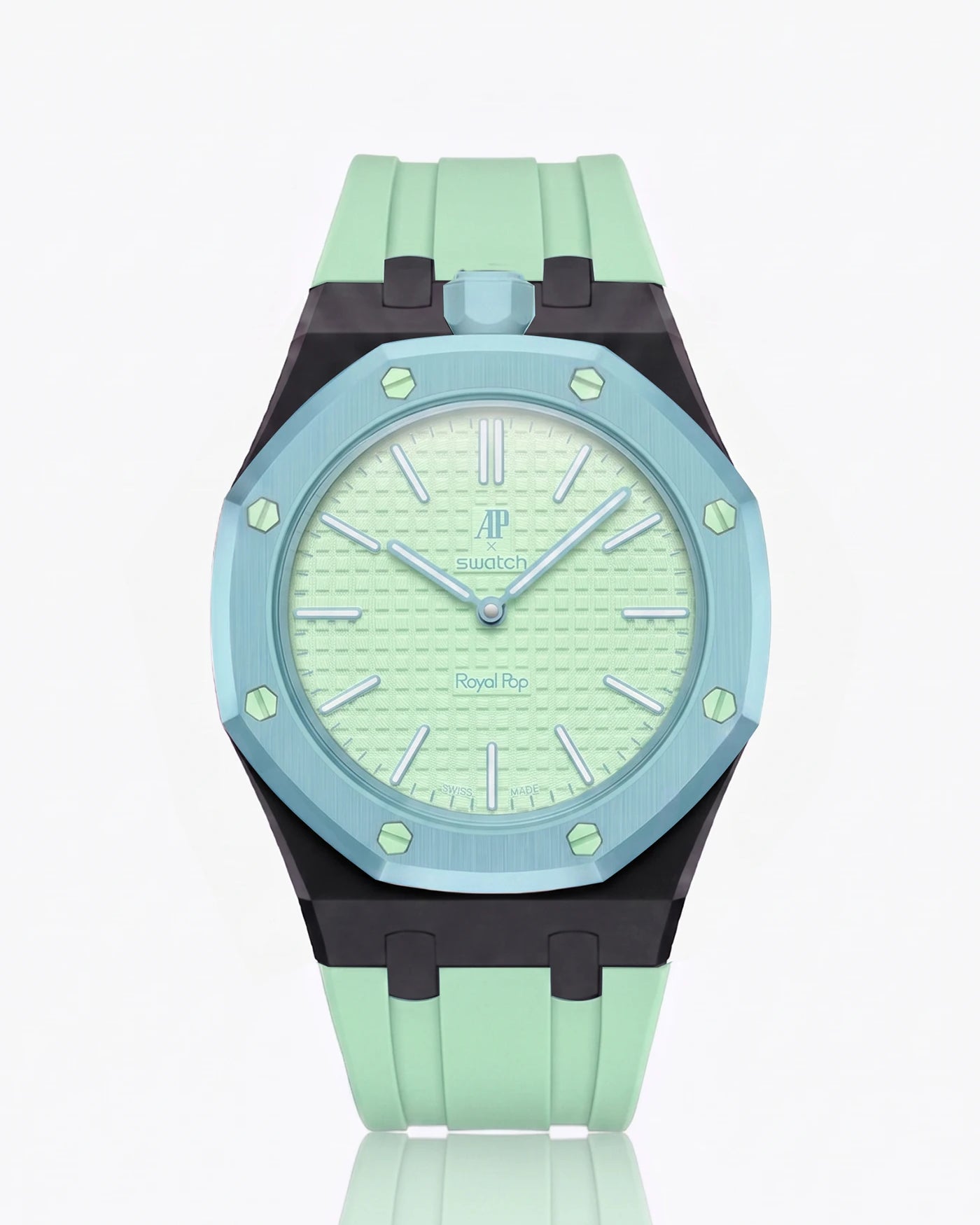 combo::black::rubber-strap-for-ap-x-swatch-royal-pop-mint