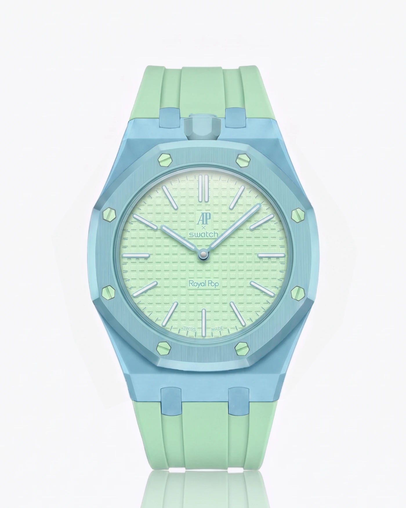 combo::light-blue::rubber-strap-for-ap-x-swatch-royal-pop-mint