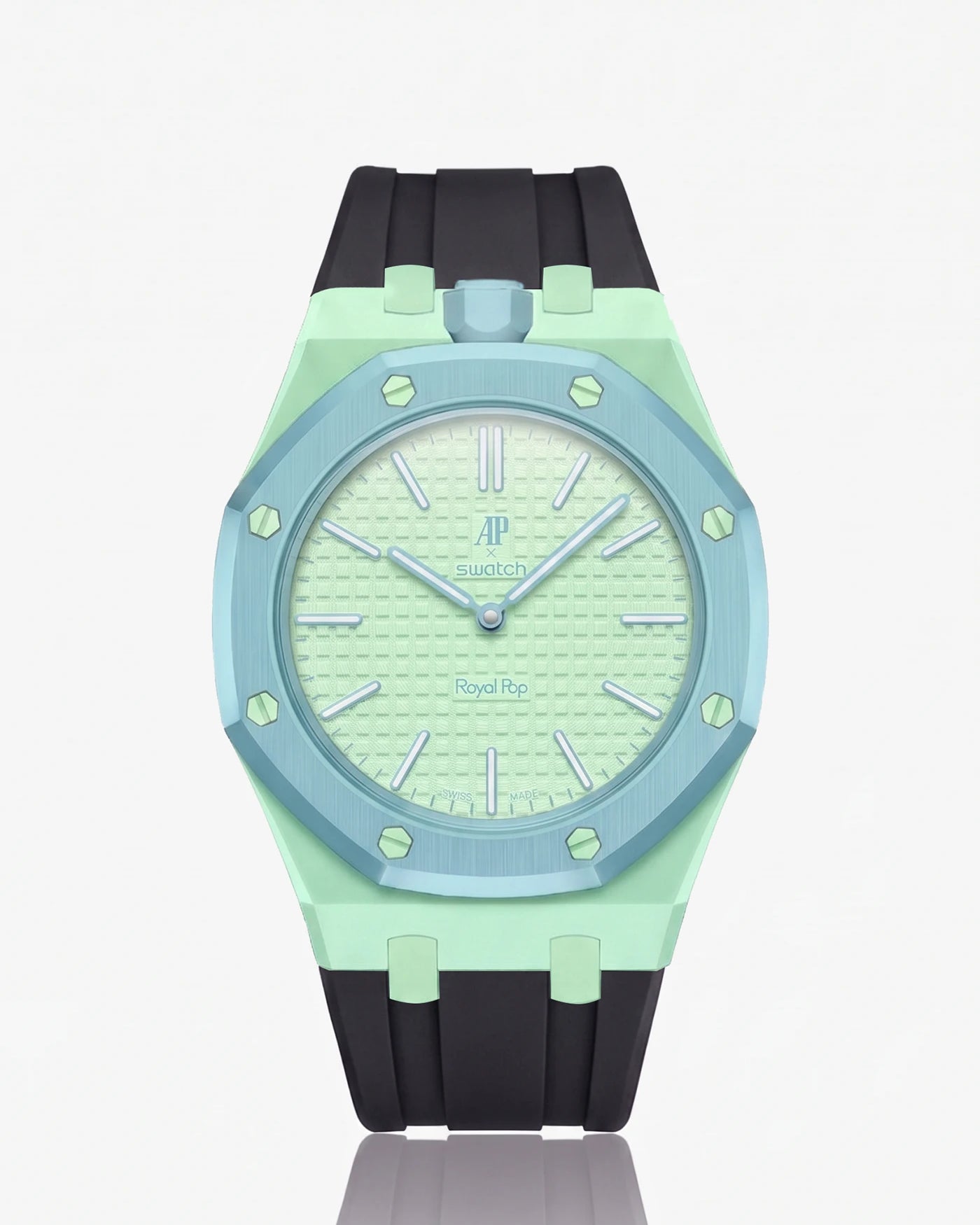 combo::mint::rubber-strap-for-ap-x-swatch-royal-pop-black