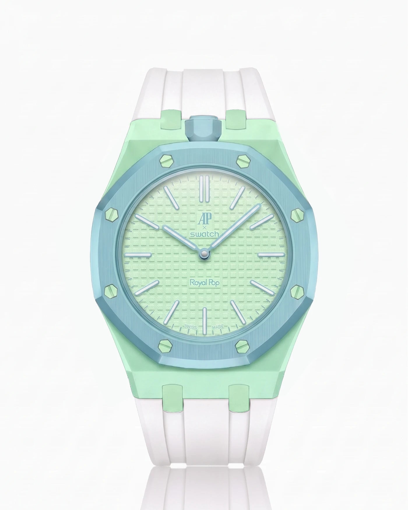 combo::mint::rubber-strap-for-ap-x-swatch-royal-pop-white