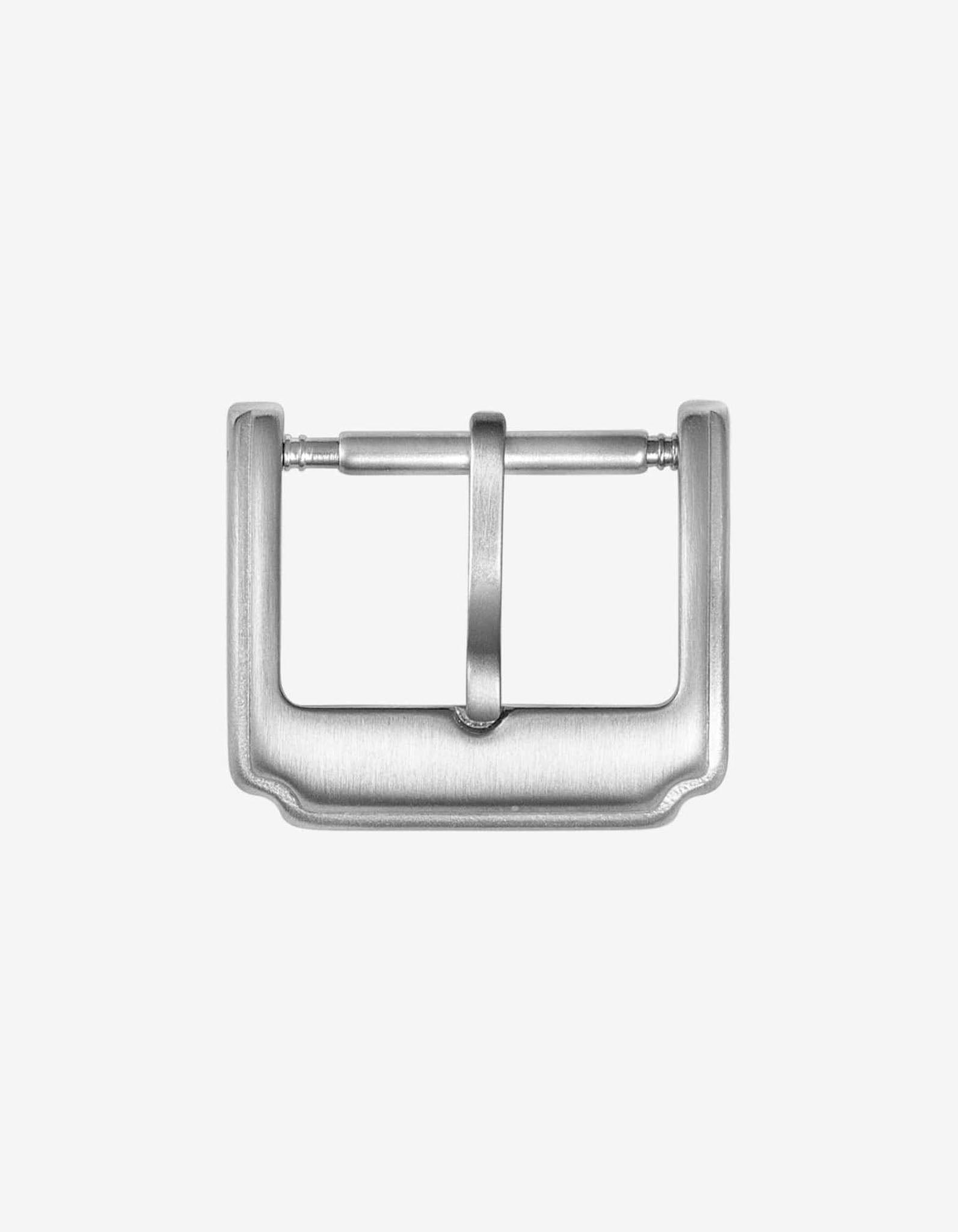 Leather Buckle Silver