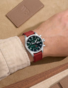 Premium rubber watch band on wrist – comfortable and long-lasting strap