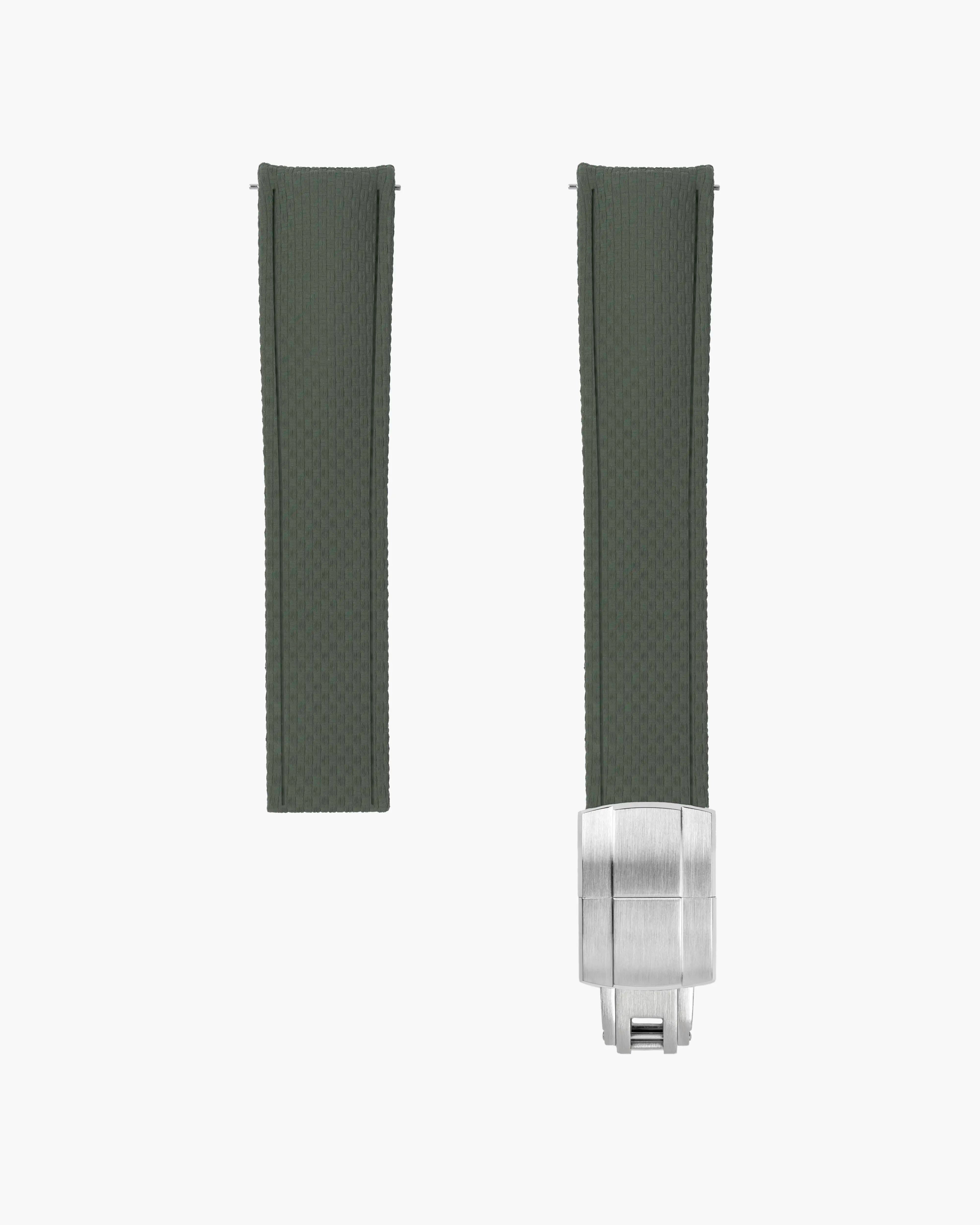 Green Curved CTS Rubber Strap