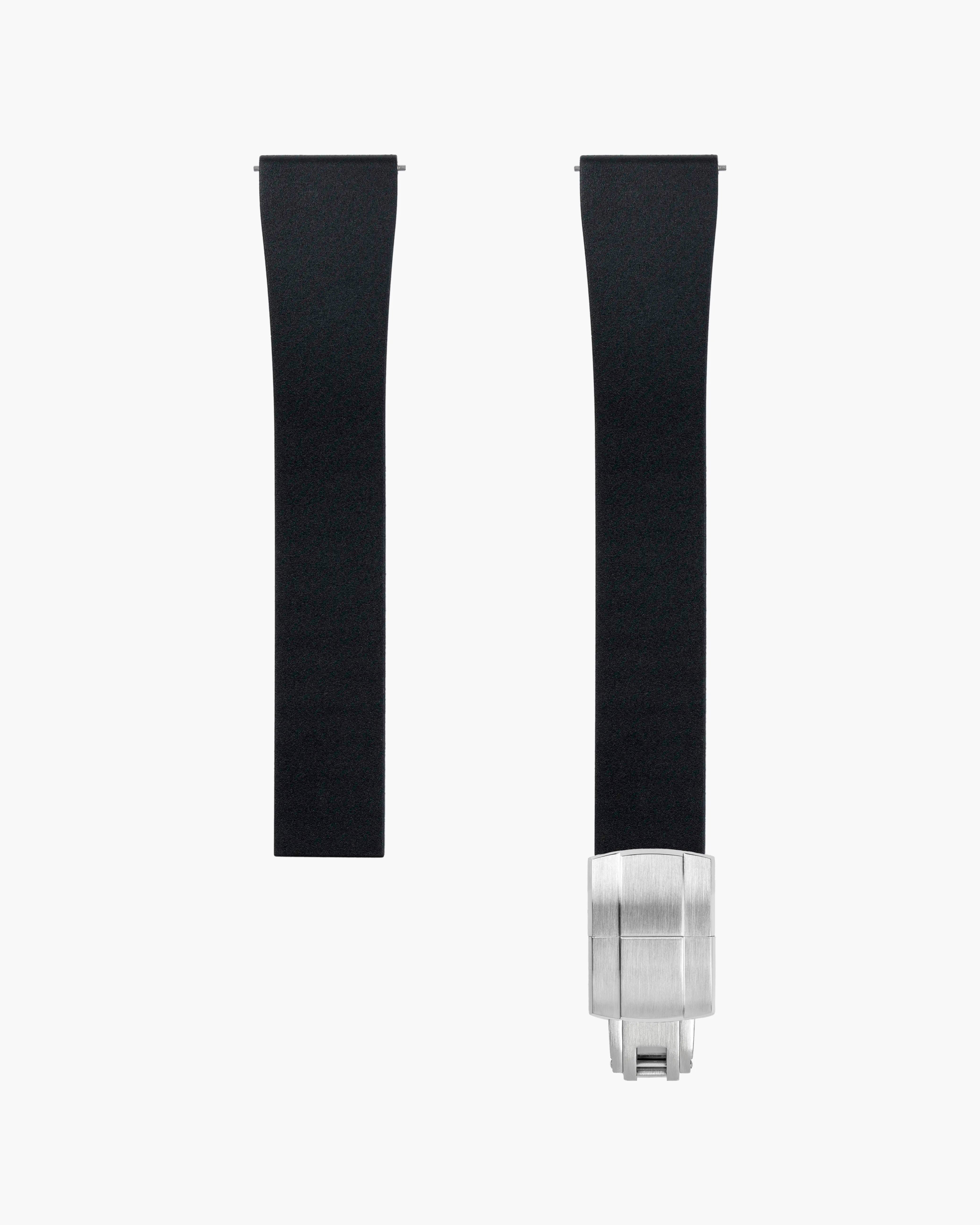 Black CTS FKM Rubber Strap 19-22mm product image