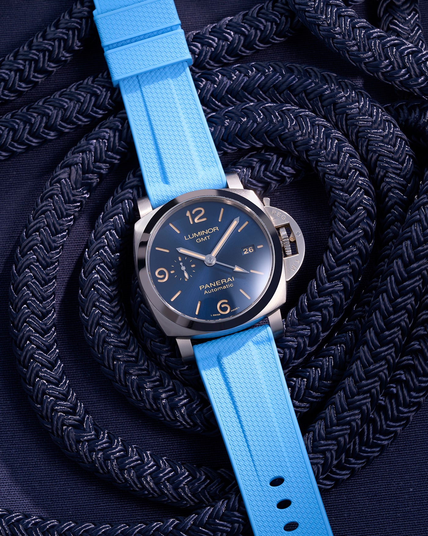 Panerai rubber strap Panerai Luminor PAM strap Submersible PAM rubber strap Radiomir rubber strap silicone strap PAM00441 PAM01223 replacement strap Luminor Marina strap 42mm 44mm PAM01122 Cinturino Panerai in gomma