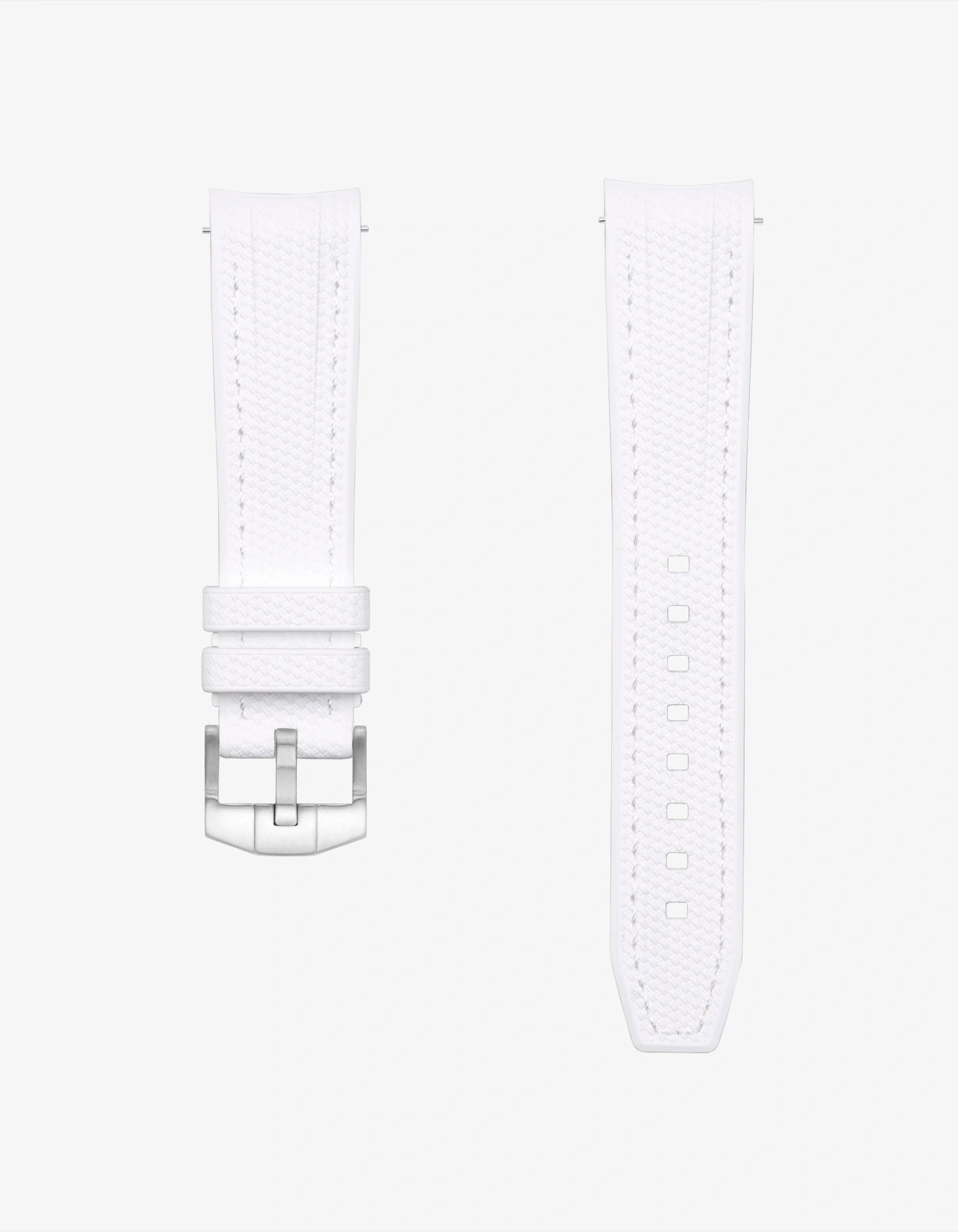 White Rubber Strap MoonSwatch Mission To Earthphase - Moonshine Gold product image with white background