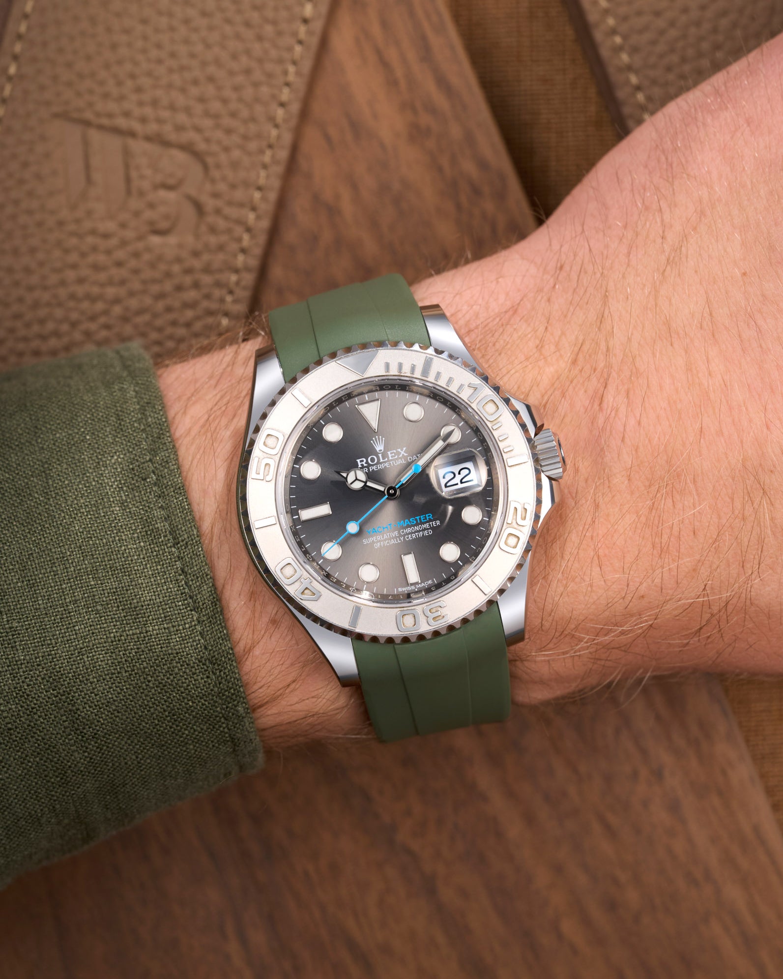 Wristbuddys Wristbuddy Klockarmband klockband rubberstrap rubber strap black svart black buckle clasp integrated premium rubber rubber straps integrated yacht-master 2 YM40 YM 2 rolex yachtamster 2 116622 yachmaster rolex blue dial grey dial Watch Strap watch band klockarmband uhrenband uhranarmband