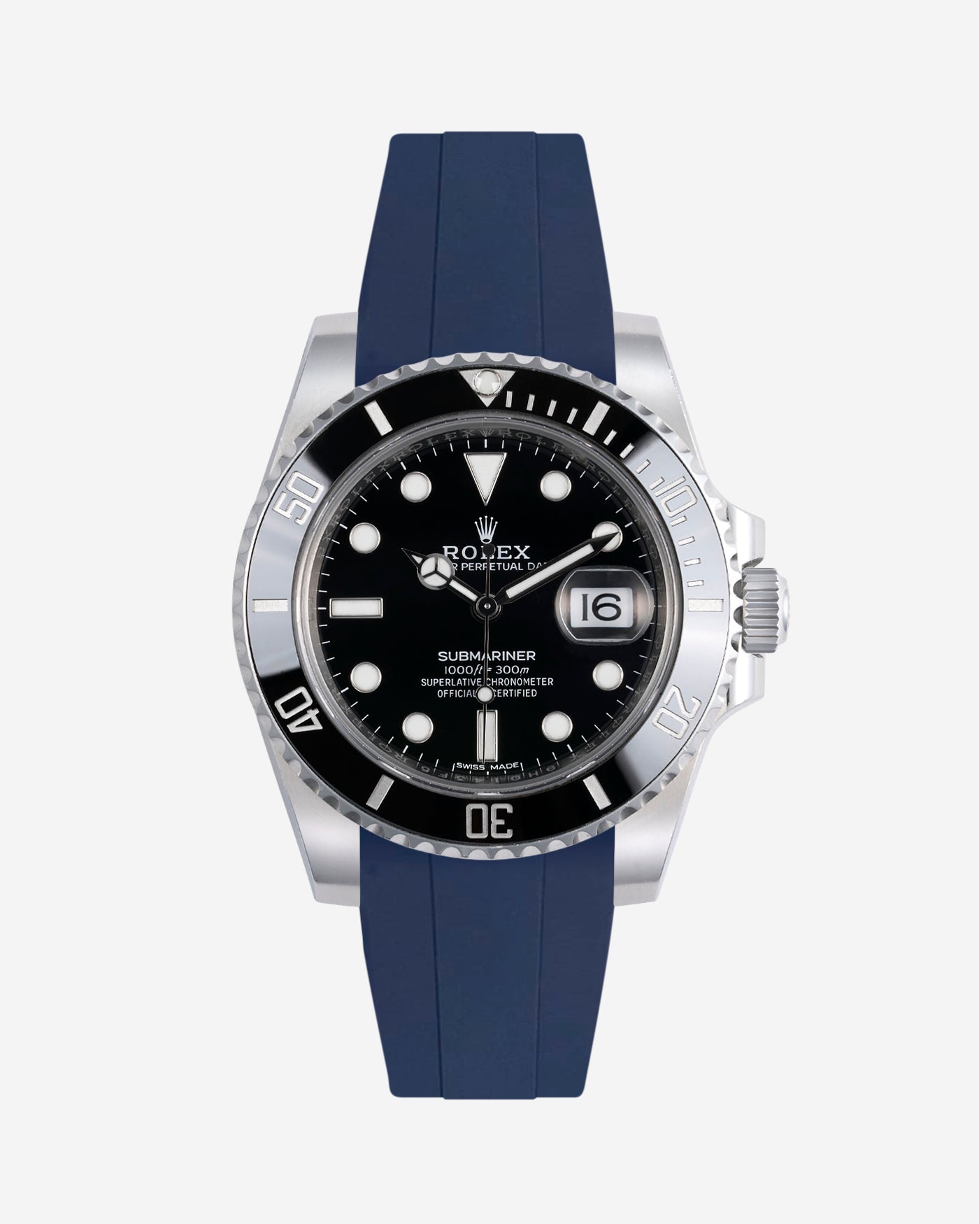 Wristbuddys Wristbuddy Klockarmband klockband rubberstrap rubber strap black svart black buckle clasp integrated premium rubber Rolex Submariner 16610, Rolex Submariner 116610, Rolex Submariner 14060, Rolex Submariner 114060 uhrenband rubber straps integrated replacement strap oysterflex KAUTSCHUKARMBAND uhrenband bracelet Urrem bracelet de montre cinturino per orologio cinturino dell'orologio horlogeband correa de reloj Uhrenarmband Uhrarmband rolex submariner