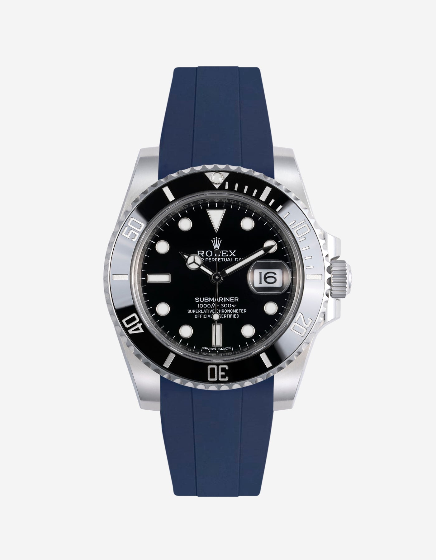 Wristbuddys Wristbuddy Klockarmband klockband rubberstrap rubber strap black svart black buckle clasp integrated premium rubber Rolex Submariner 16610, Rolex Submariner 116610, Rolex Submariner 14060, Rolex Submariner 114060 uhrenband rubber straps integrated replacement strap oysterflex KAUTSCHUKARMBAND uhrenband bracelet Urrem bracelet de montre cinturino per orologio cinturino dell'orologio horlogeband correa de reloj Uhrenarmband Uhrarmband rolex submariner
