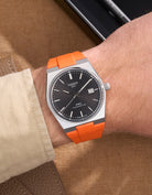 tissot prx straps powermatic 80 rubber perfect fit straps for tissot prx replacement Bracelet alternatives Aftermarket bands Custom straps Wristband choices Rubber band collection upgrades High-quality bands Watch accessories Strap Watchband orange