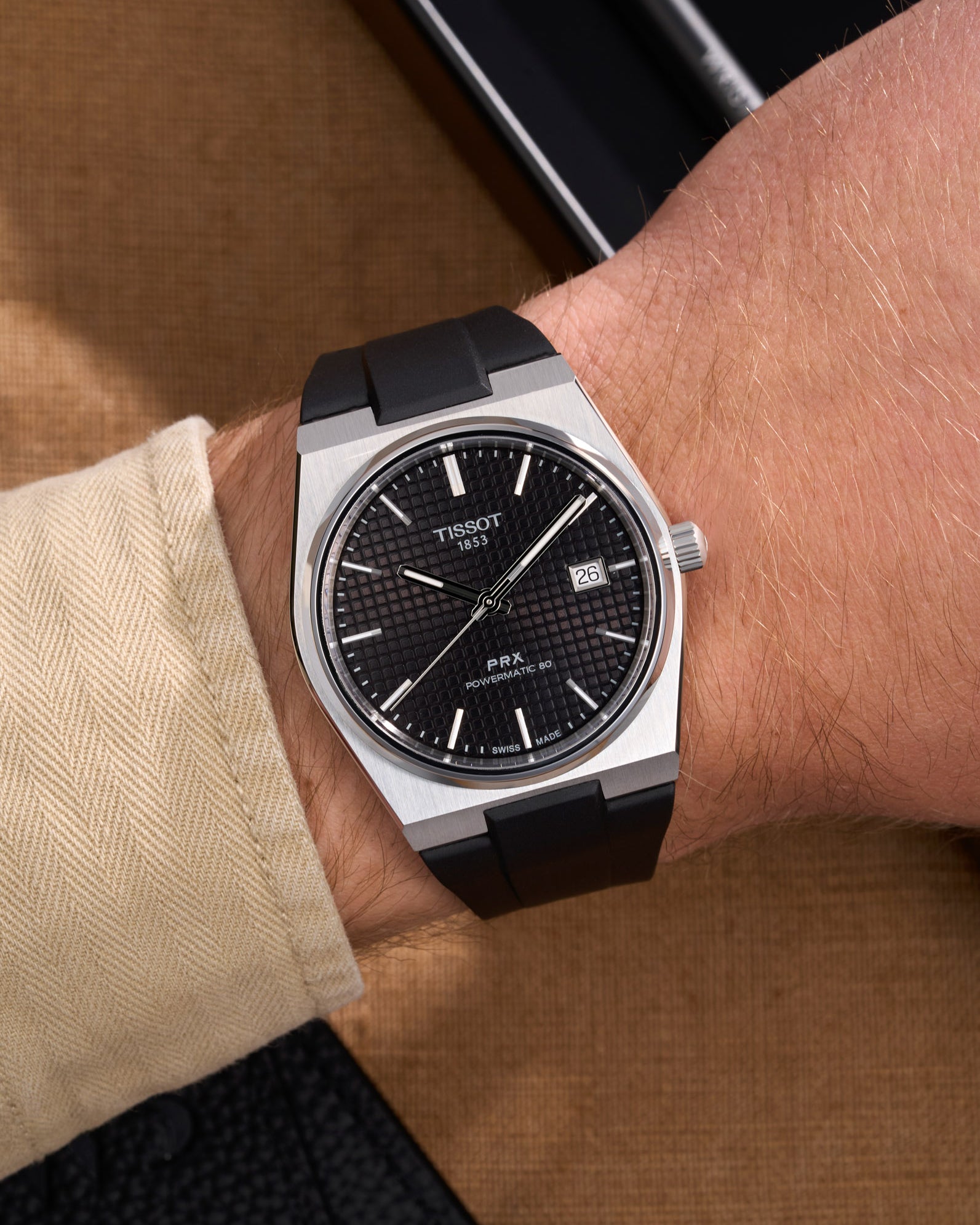 tissot prx straps powermatic 80 rubber perfect fit straps for tissot prx replacement Bracelet alternatives Aftermarket bands Custom straps Wristband choices Rubber band collection upgrades High-quality bands Watch accessories Strap Watchband 40mm T137.407.11.051.00 automatic black svart schwartz best watch under 1000 USD