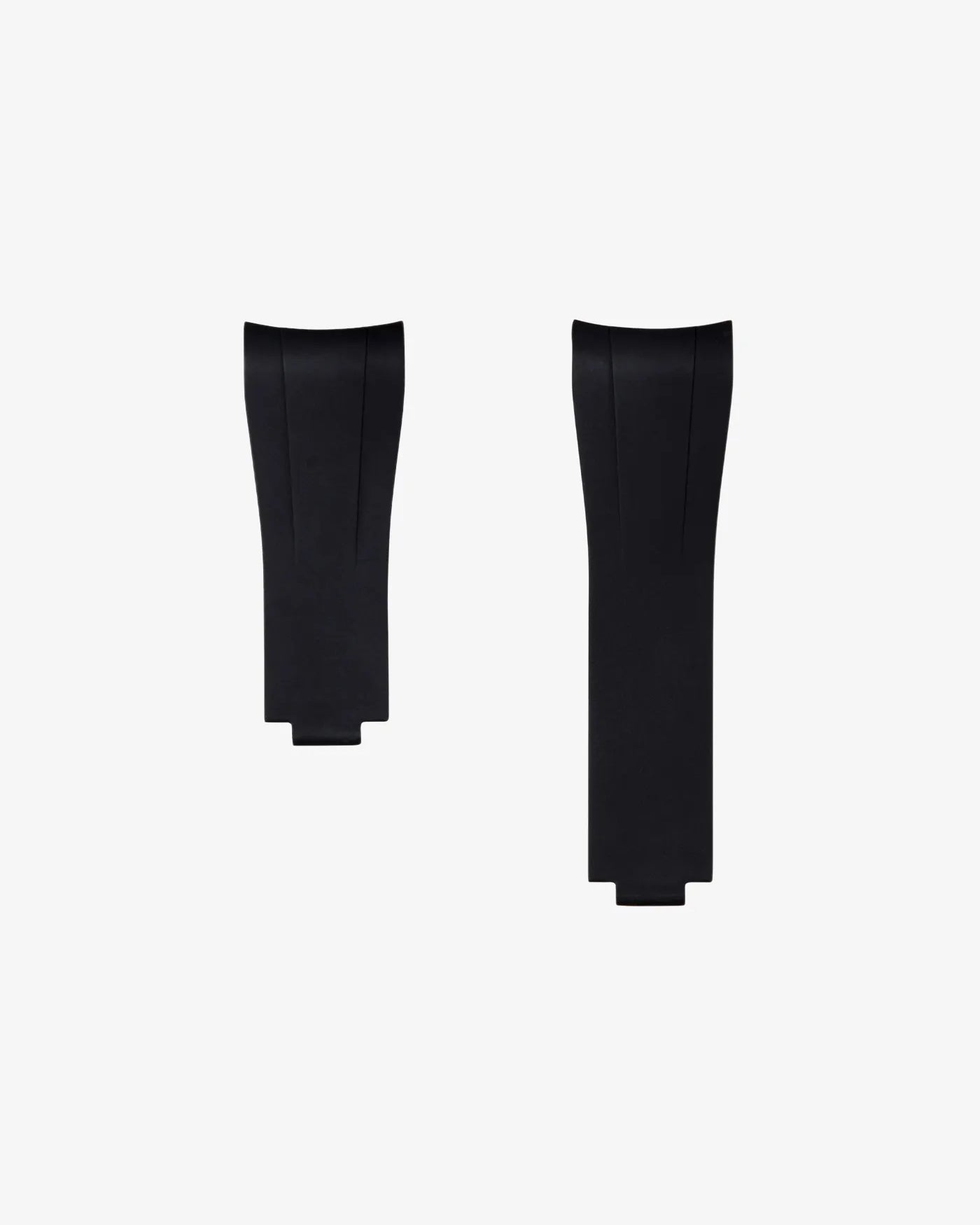 FKM rubber strap in black for Rolex Submariner 16610 and 14060 – straight product shot showcasing integrated clasp compatibility