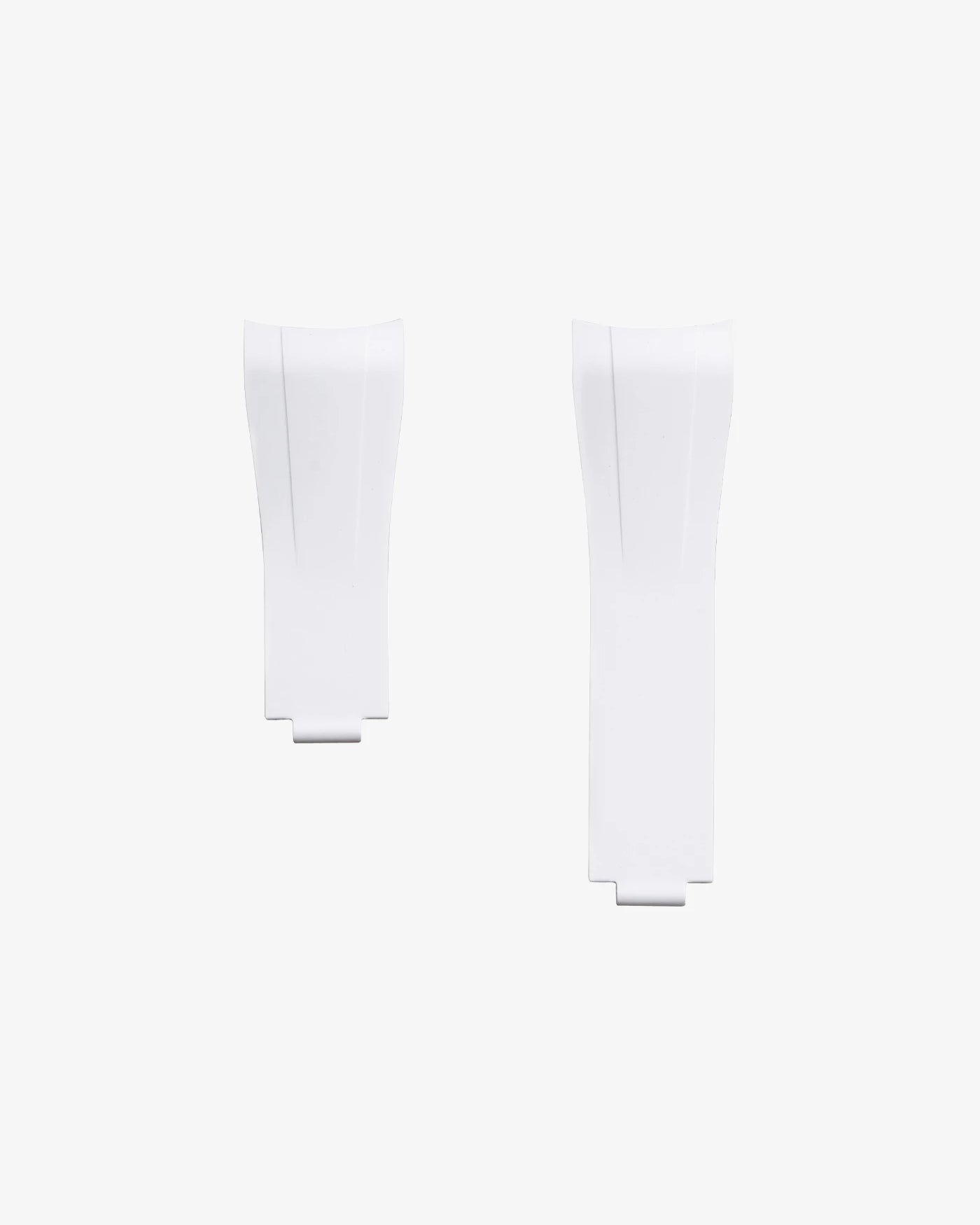 White rubber strap for Rolex Submariner 116610LN and 114060LN with original clasp integration – FKM curved design