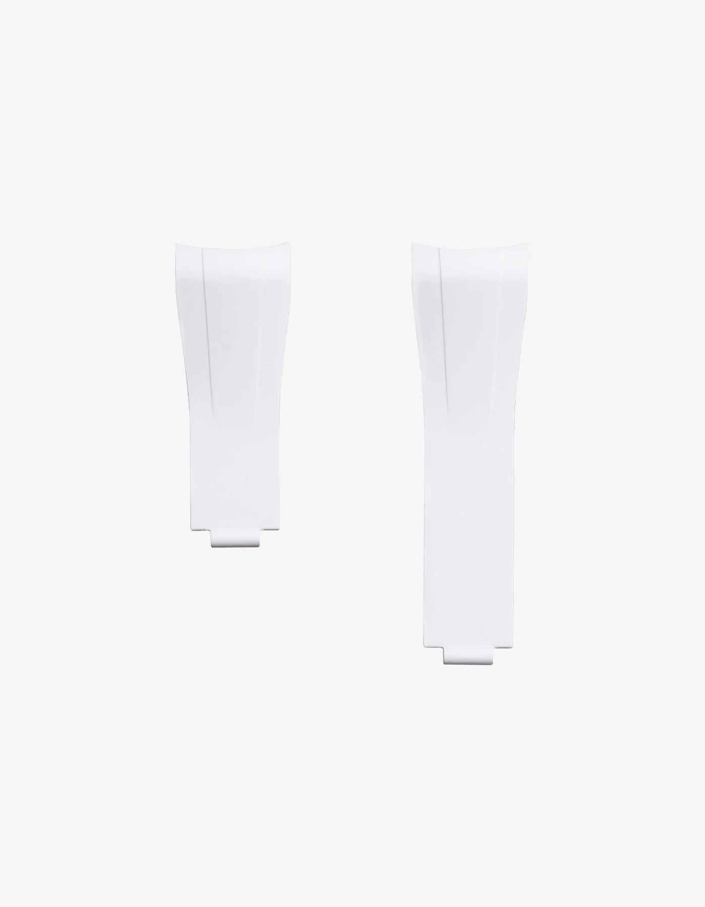 White rubber strap for Rolex Submariner 116610LN and 114060LN with original clasp integration – FKM curved design