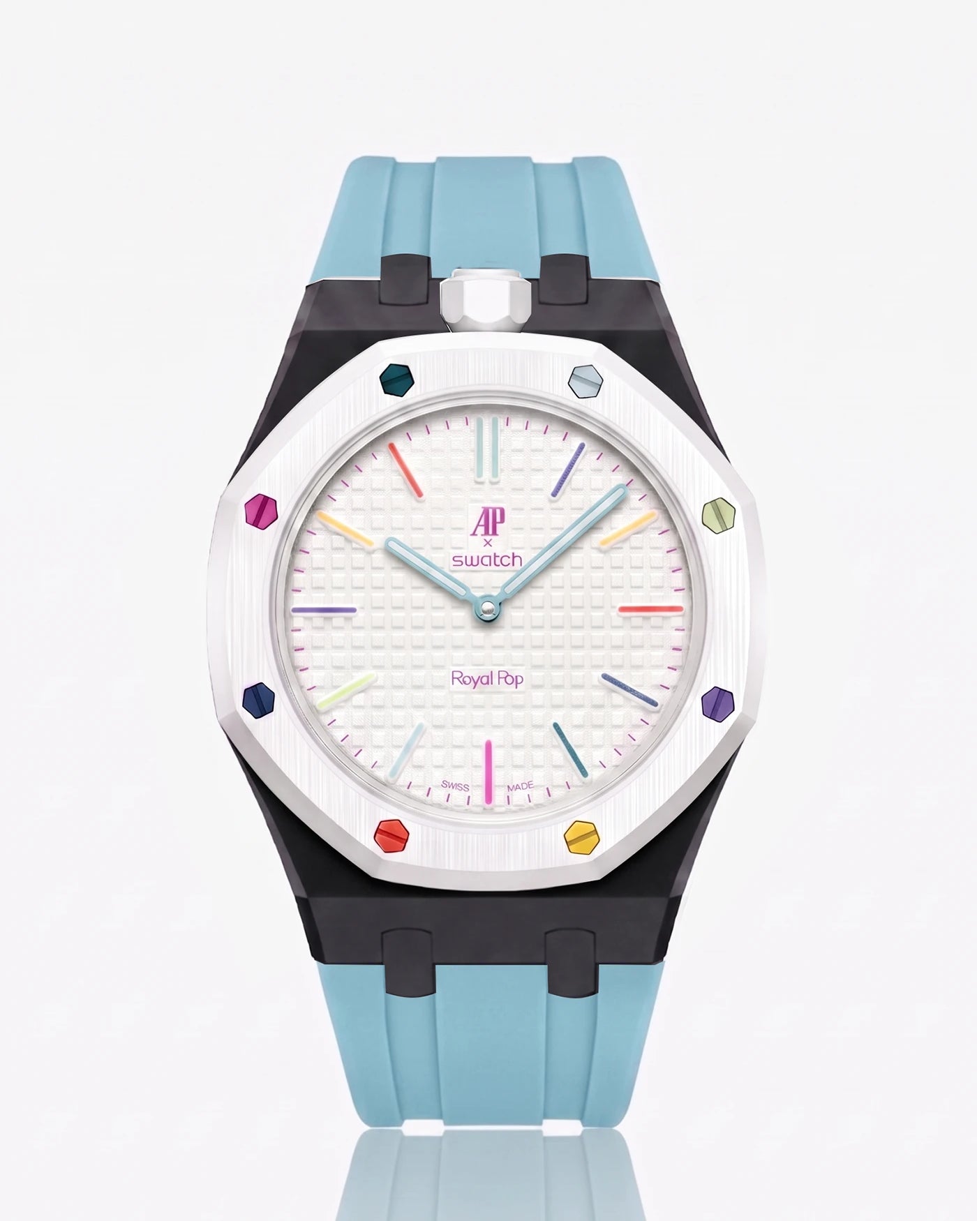 combo::black::rubber-strap-for-ap-x-swatch-royal-pop-light-blue