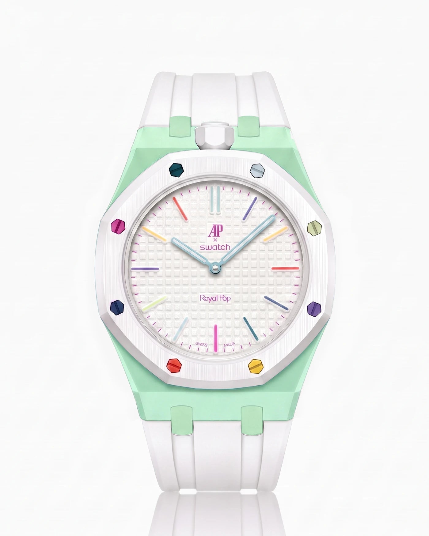 combo::mint::rubber-strap-for-ap-x-swatch-royal-pop-white