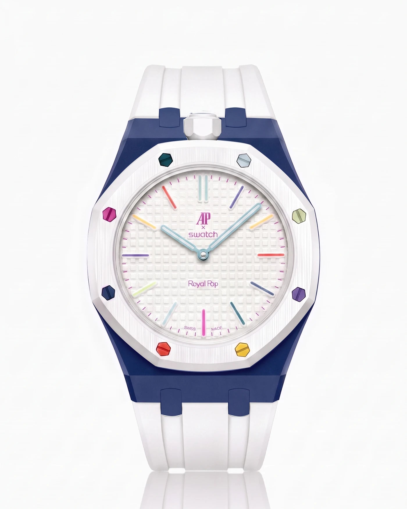 combo::navy-blue::rubber-strap-for-ap-x-swatch-royal-pop-white