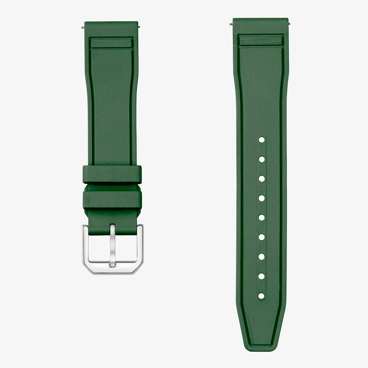 IWC Rubber Strap Military Green – Durable, Quick-Release