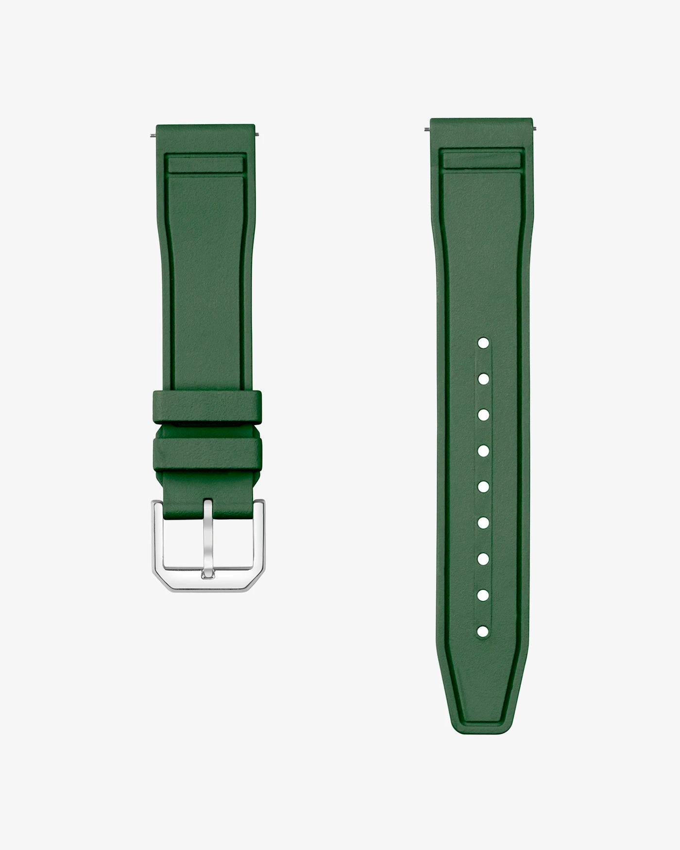IWC Rubber Strap Military Green – Waterproof Quick-Release Watch Band for IWC 20mm 21mm