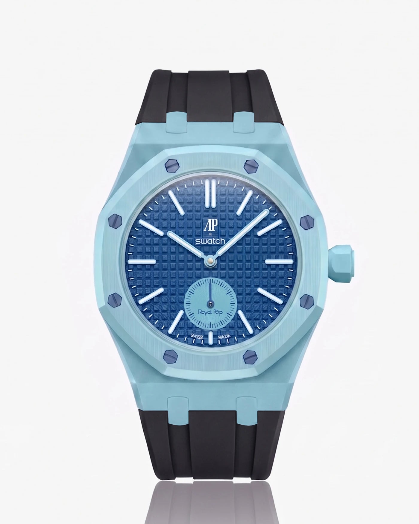 combo::lan-ba-blue::rubber-strap-for-ap-x-swatch-royal-pop-black