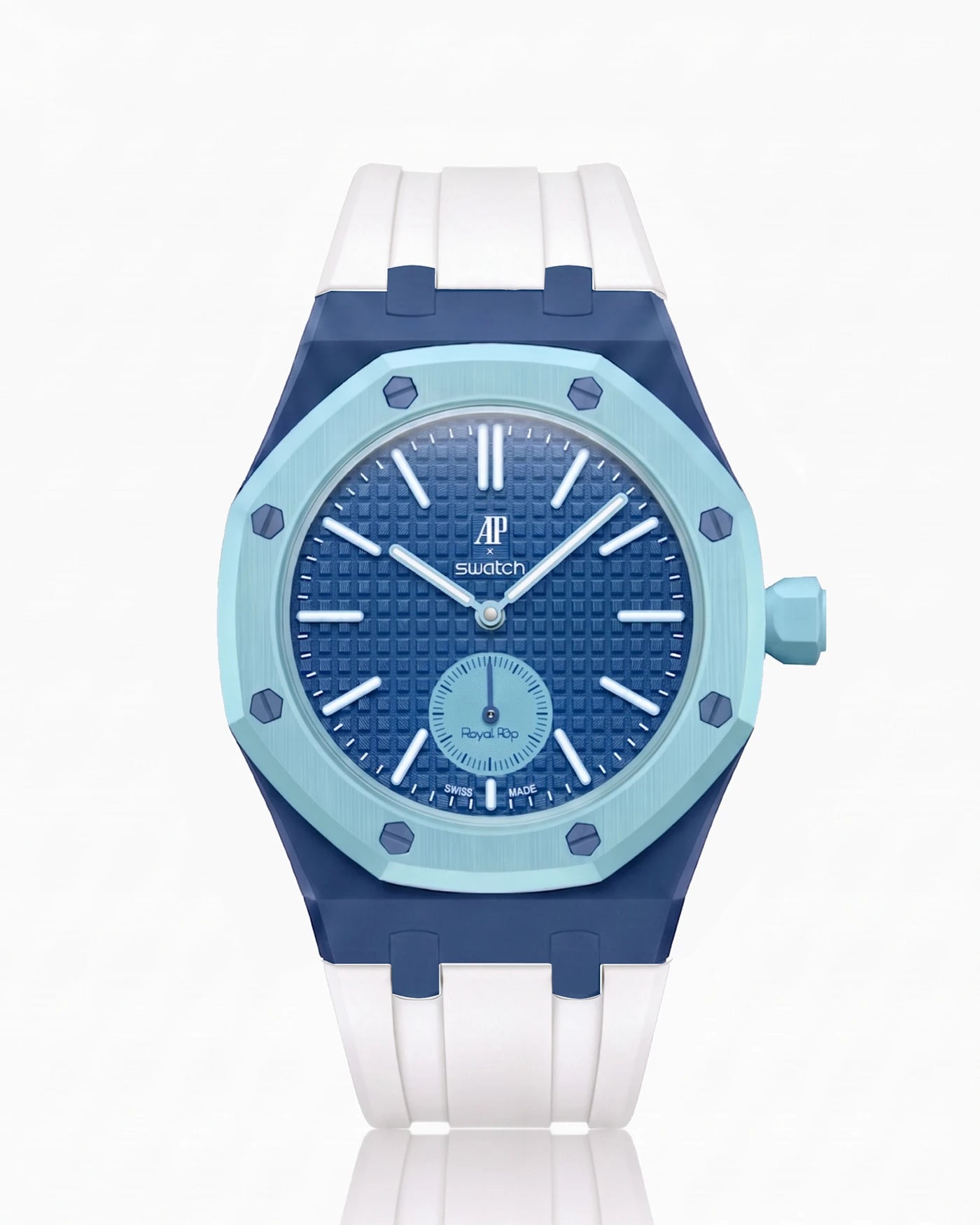 combo::lan-ba-dark-blue::rubber-strap-for-ap-x-swatch-royal-pop-white