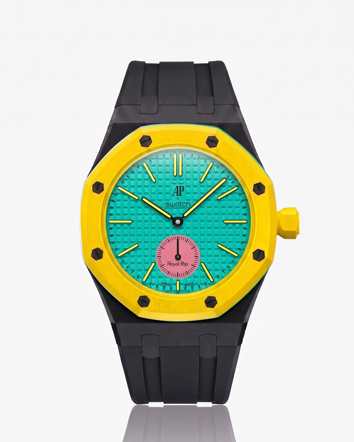 combo::black::rubber-strap-for-ap-x-swatch-royal-pop-black