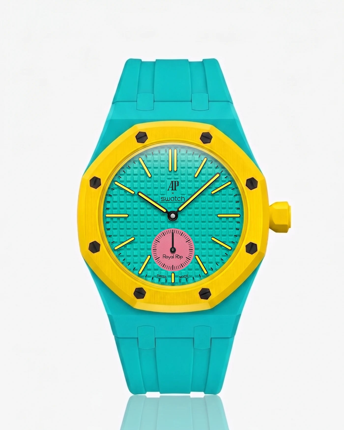 combo::turquoise::rubber-strap-for-ap-x-swatch-royal-pop-turquoise