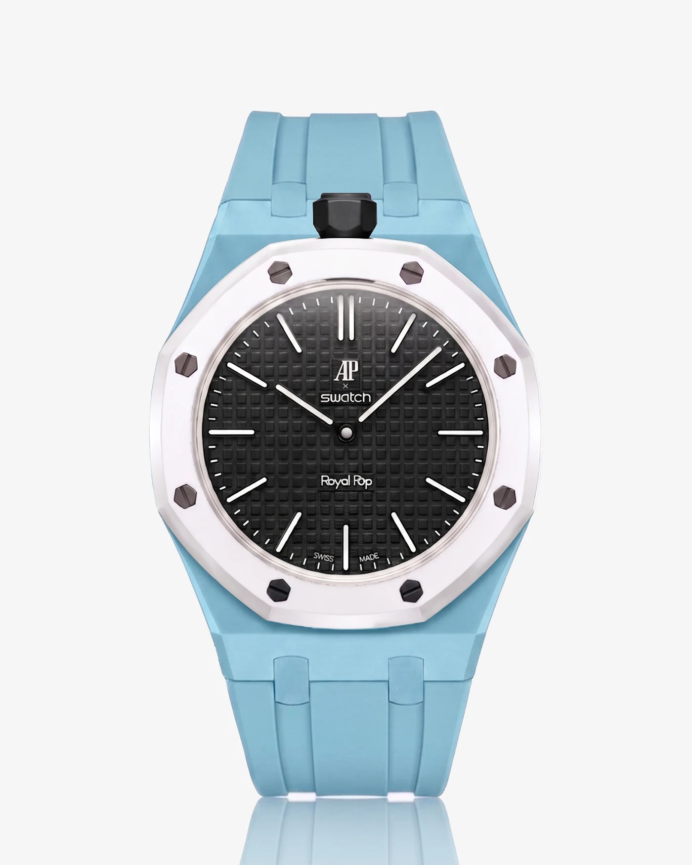 combo::light-blue::rubber-strap-for-ap-x-swatch-royal-pop-light-blue