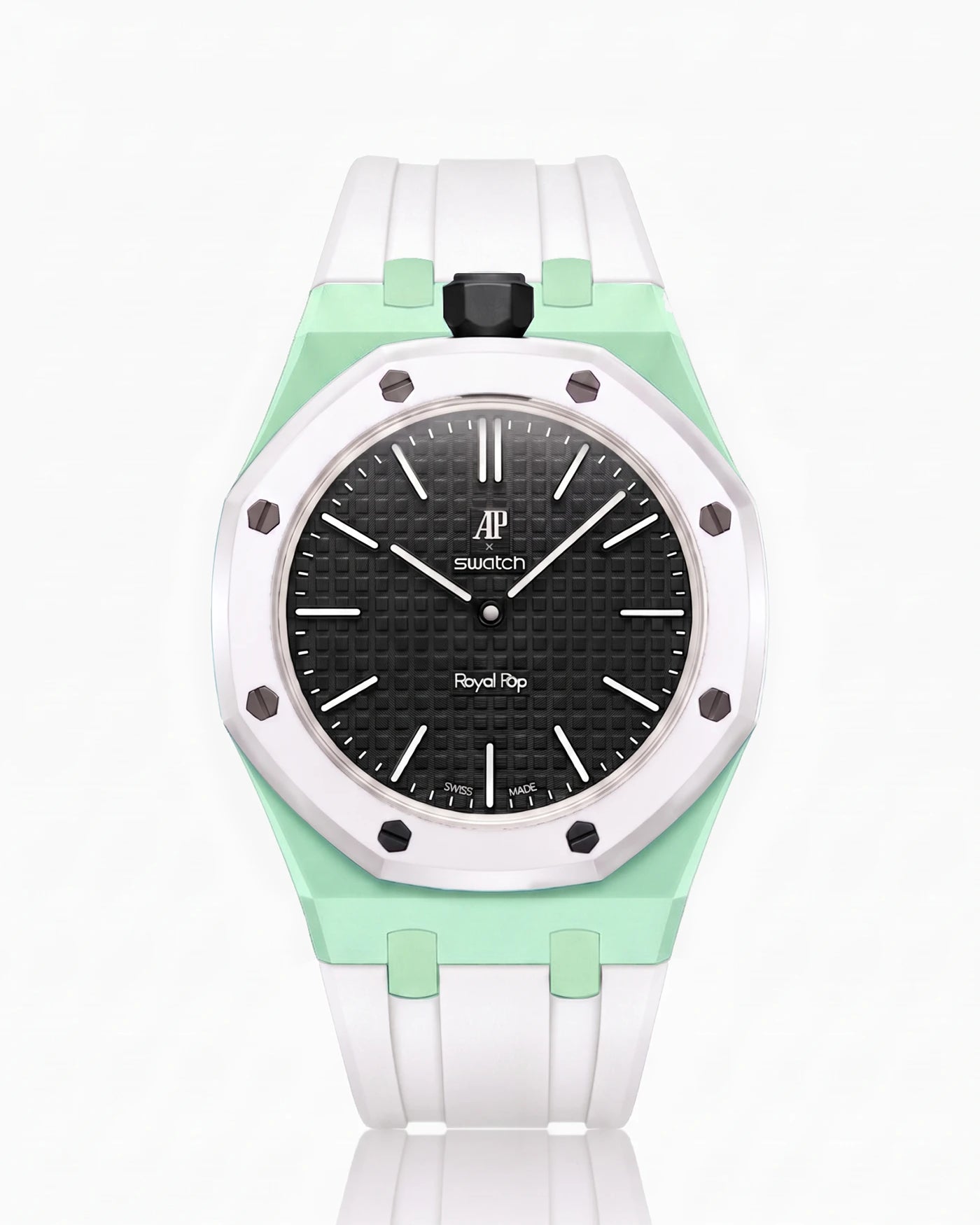 combo::mint::rubber-strap-for-ap-x-swatch-royal-pop-white