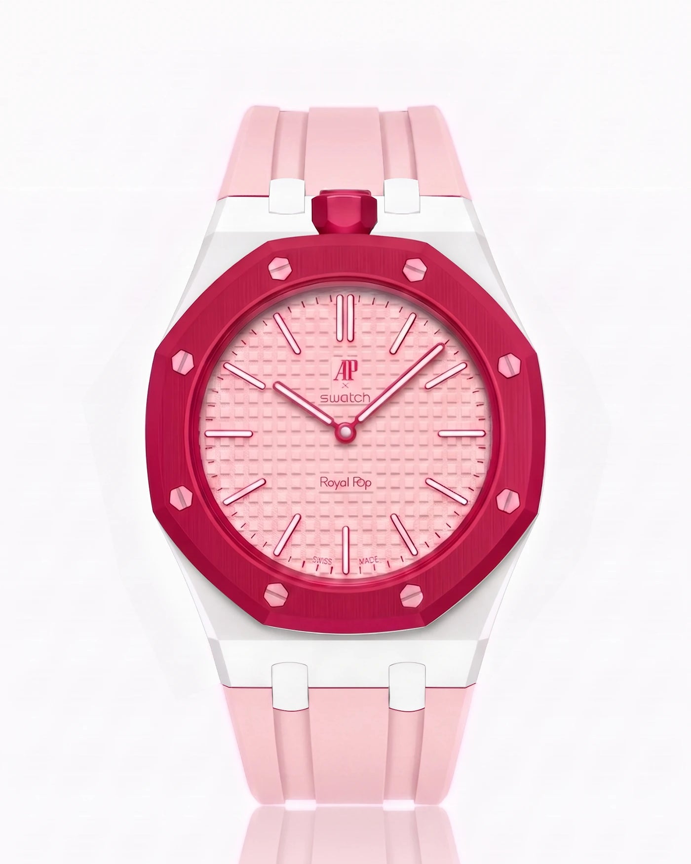 combo::white::rubber-strap-for-ap-x-swatch-royal-pop-pink