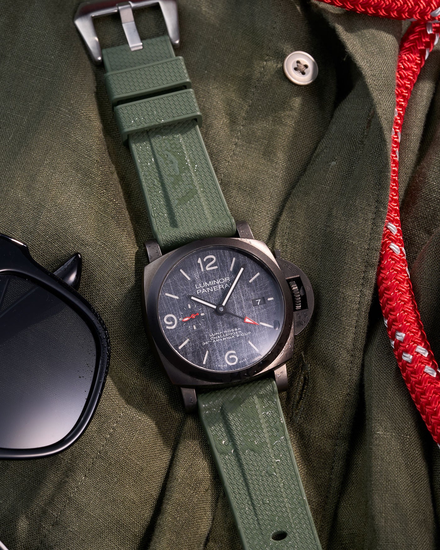 Panerai rubber strap Panerai Luminor PAM strap Submersible PAM rubber strap Radiomir rubber strap silicone strap PAM00441 PAM01223 replacement strap Luminor Marina strap 42mm 44mm PAM01122 Cinturino Panerai in gomma