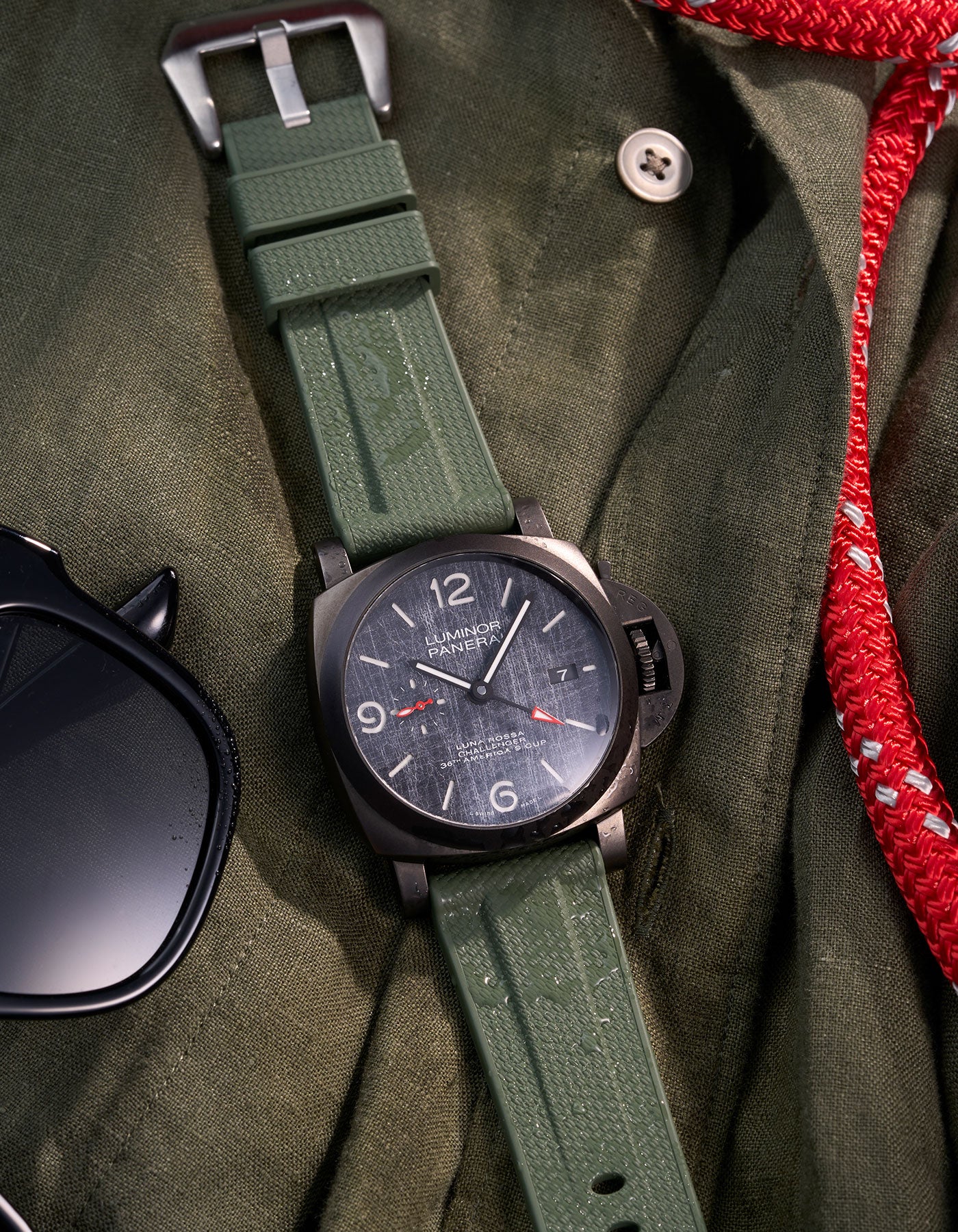 Panerai rubber strap Panerai Luminor PAM strap Submersible PAM rubber strap Radiomir rubber strap silicone strap PAM00441 PAM01223 replacement strap Luminor Marina strap 42mm 44mm PAM01122 Cinturino Panerai in gomma