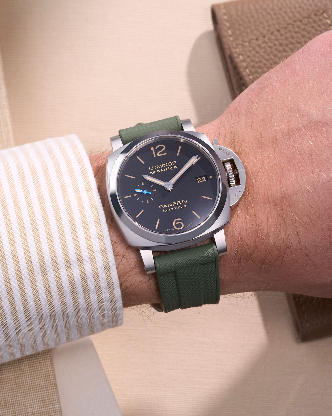 Panerai rubber strap Panerai Luminor PAM strap Submersible PAM rubber strap Radiomir rubber strap silicone strap PAM00441 PAM01223 replacement strap Luminor Marina strap 42mm 44mm PAM01122 Cinturino Panerai in gomma