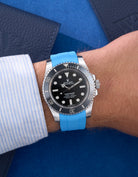 Wristbuddys Wristbuddy Klockarmband klockband rubberstrap rubber strap black svart black buckle clasp integrated premium rubber Rolex Submariner 16610, Rolex Submariner 116610, Rolex Submariner 14060, Rolex Submariner 114060 uhrenband rubber straps integrated replacement strap oysterflex KAUTSCHUKARMBAND uhrenband bracelet Urrem bracelet de montre cinturino per orologio cinturino dell'orologio horlogeband correa de reloj Uhrenarmband Uhrarmband rolex submariner