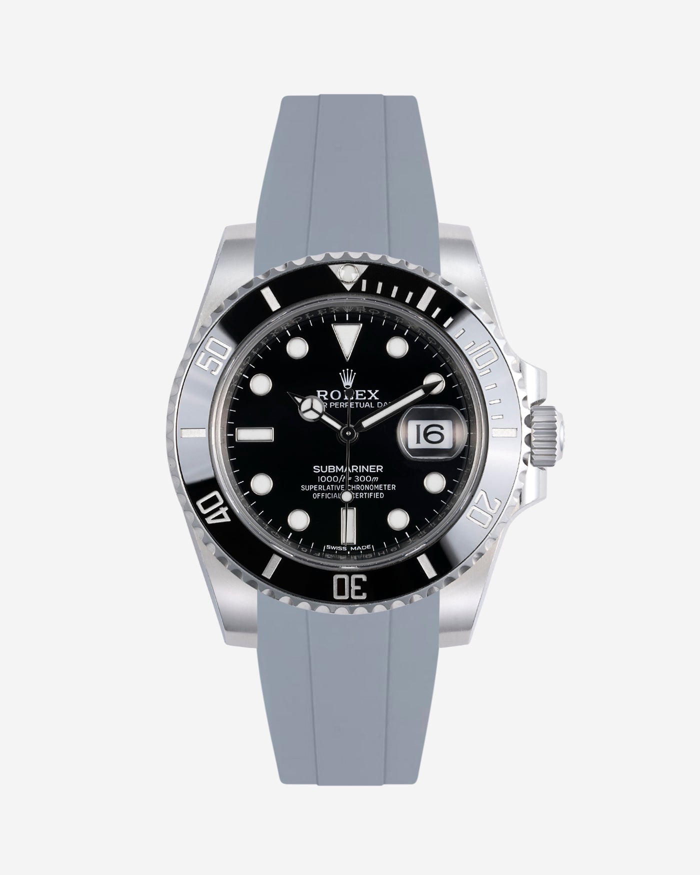 Wristbuddys Wristbuddy Klockarmband klockband rubberstrap rubber strap black svart black buckle clasp integrated premium rubber Rolex Submariner 16610, Rolex Submariner 116610, Rolex Submariner 14060, Rolex Submariner 114060 uhrenband rubber straps integrated replacement strap oysterflex KAUTSCHUKARMBAND uhrenband bracelet Urrem bracelet de montre cinturino per orologio cinturino dell'orologio horlogeband correa de reloj Uhrenarmband Uhrarmband rolex submariner