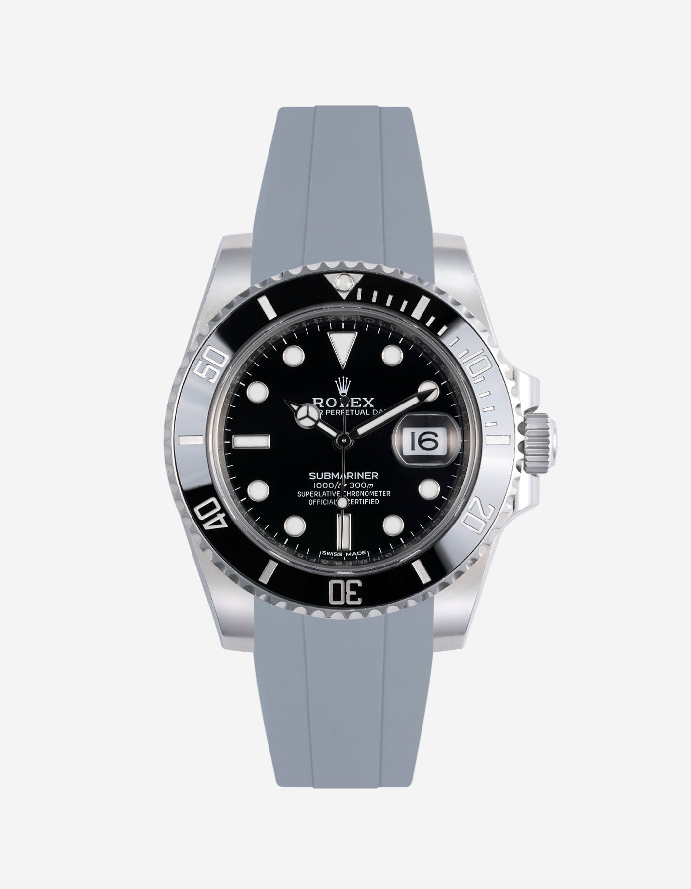 Wristbuddys Wristbuddy Klockarmband klockband rubberstrap rubber strap black svart black buckle clasp integrated premium rubber Rolex Submariner 16610, Rolex Submariner 116610, Rolex Submariner 14060, Rolex Submariner 114060 uhrenband rubber straps integrated replacement strap oysterflex KAUTSCHUKARMBAND uhrenband bracelet Urrem bracelet de montre cinturino per orologio cinturino dell'orologio horlogeband correa de reloj Uhrenarmband Uhrarmband rolex submariner