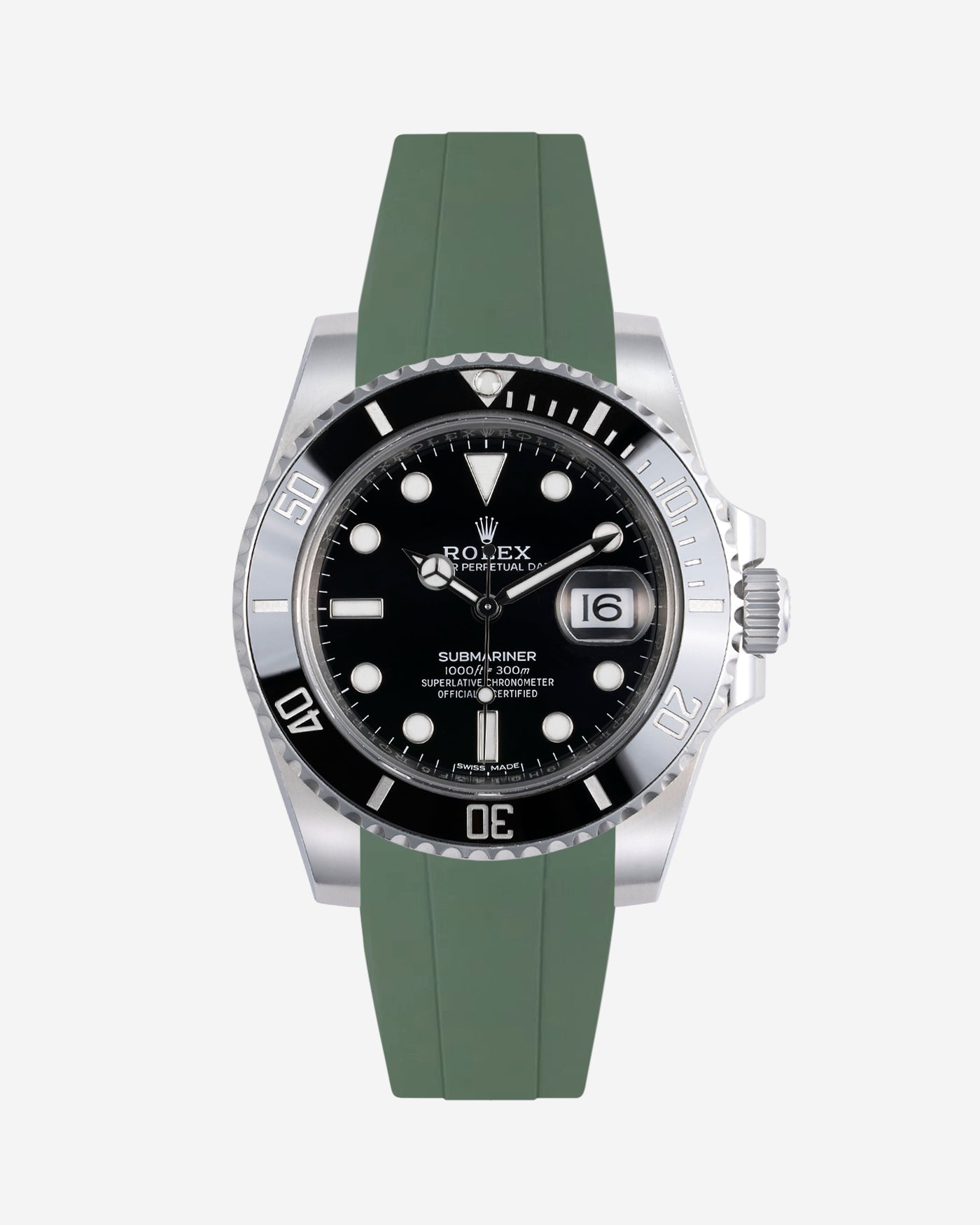 Wristbuddys Wristbuddy Klockarmband klockband rubberstrap rubber strap black svart black buckle clasp integrated premium rubber Rolex Submariner 16610, Rolex Submariner 116610, Rolex Submariner 14060, Rolex Submariner 114060 uhrenband rubber straps integrated replacement strap oysterflex KAUTSCHUKARMBAND uhrenband bracelet Urrem bracelet de montre cinturino per orologio cinturino dell'orologio horlogeband correa de reloj Uhrenarmband Uhrarmband rolex submariner