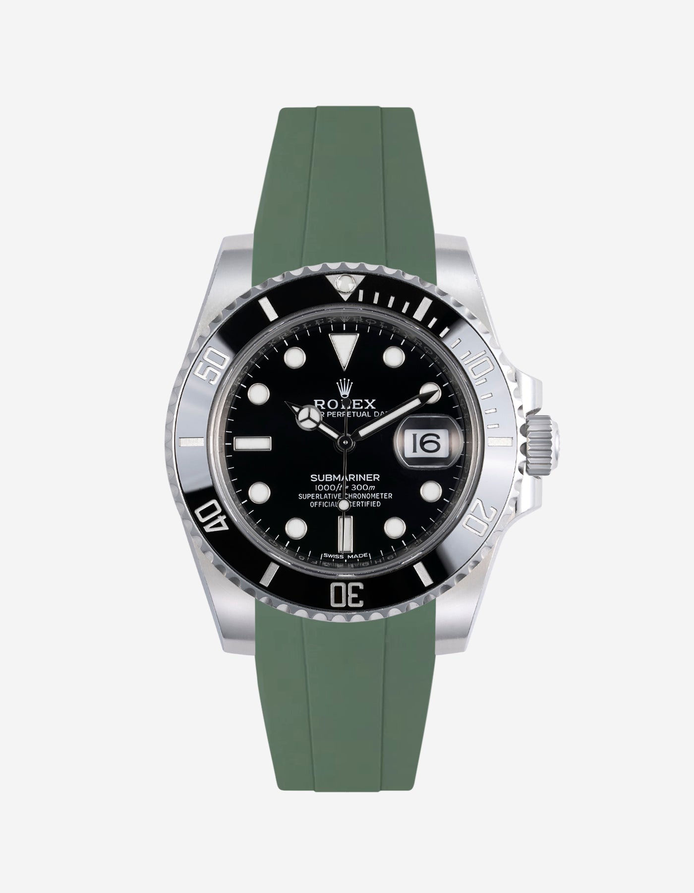 Wristbuddys Wristbuddy Klockarmband klockband rubberstrap rubber strap black svart black buckle clasp integrated premium rubber Rolex Submariner 16610, Rolex Submariner 116610, Rolex Submariner 14060, Rolex Submariner 114060 uhrenband rubber straps integrated replacement strap oysterflex KAUTSCHUKARMBAND uhrenband bracelet Urrem bracelet de montre cinturino per orologio cinturino dell'orologio horlogeband correa de reloj Uhrenarmband Uhrarmband rolex submariner