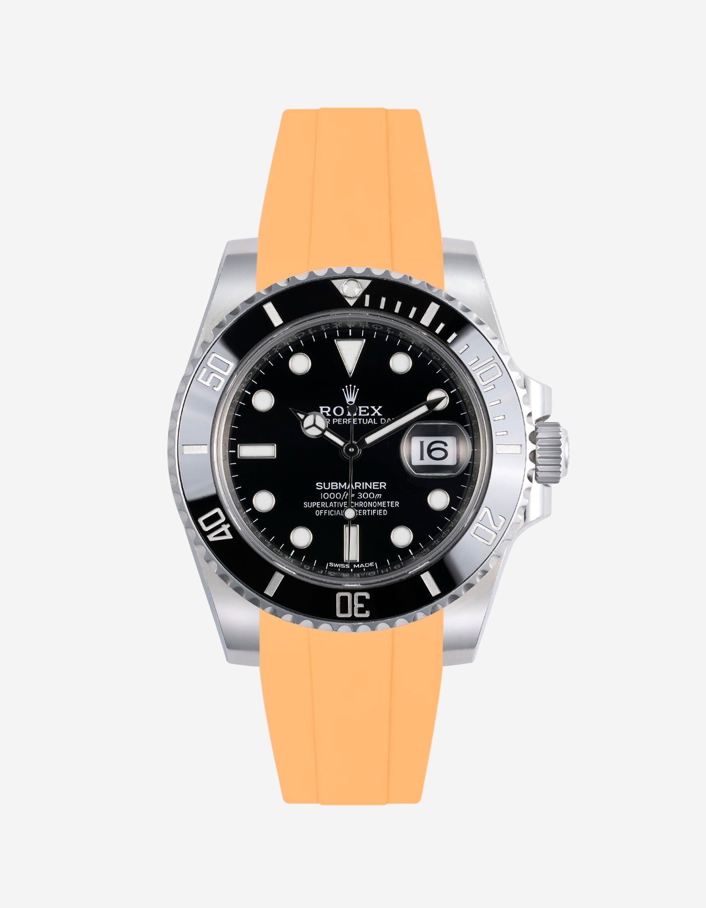 Wristbuddys Wristbuddy Klockarmband klockband rubberstrap rubber strap black svart black buckle clasp integrated premium rubber Rolex Submariner 16610, Rolex Submariner 116610, Rolex Submariner 14060, Rolex Submariner 114060 uhrenband rubber straps integrated replacement strap oysterflex KAUTSCHUKARMBAND uhrenband bracelet Urrem bracelet de montre cinturino per orologio cinturino dell'orologio horlogeband correa de reloj Uhrenarmband Uhrarmband rolex submariner